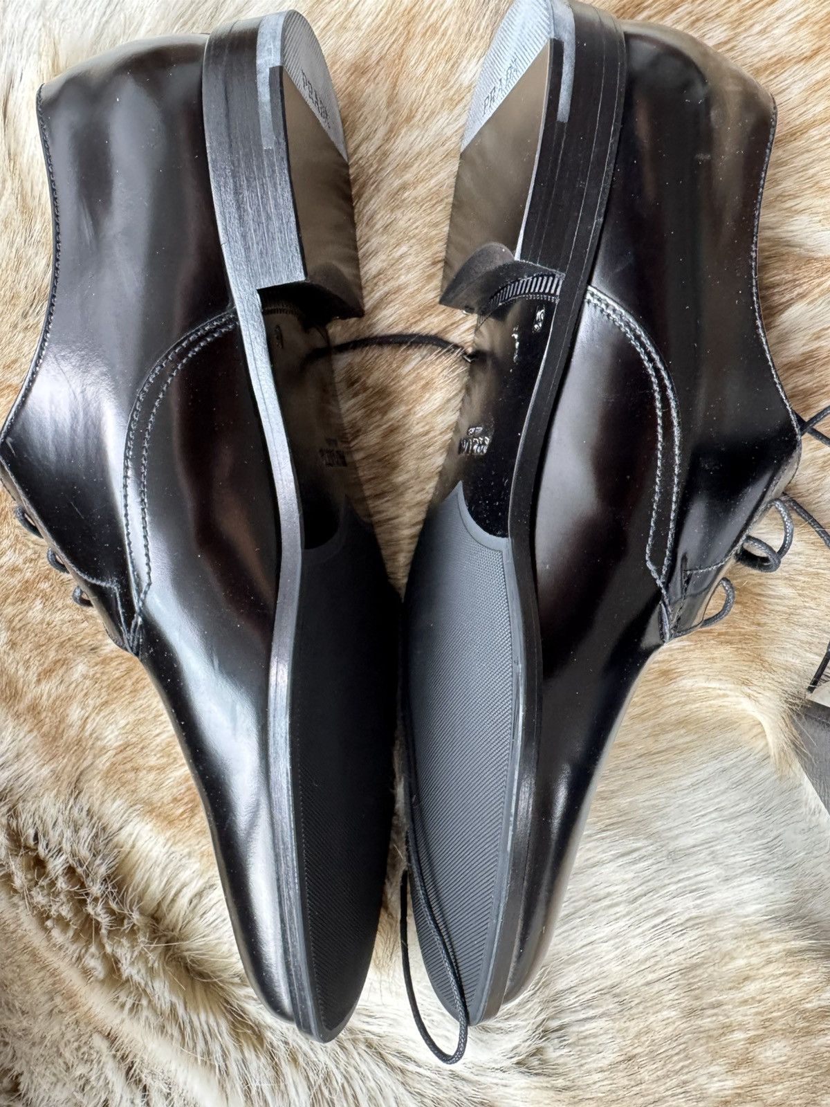 Leather dress shoes