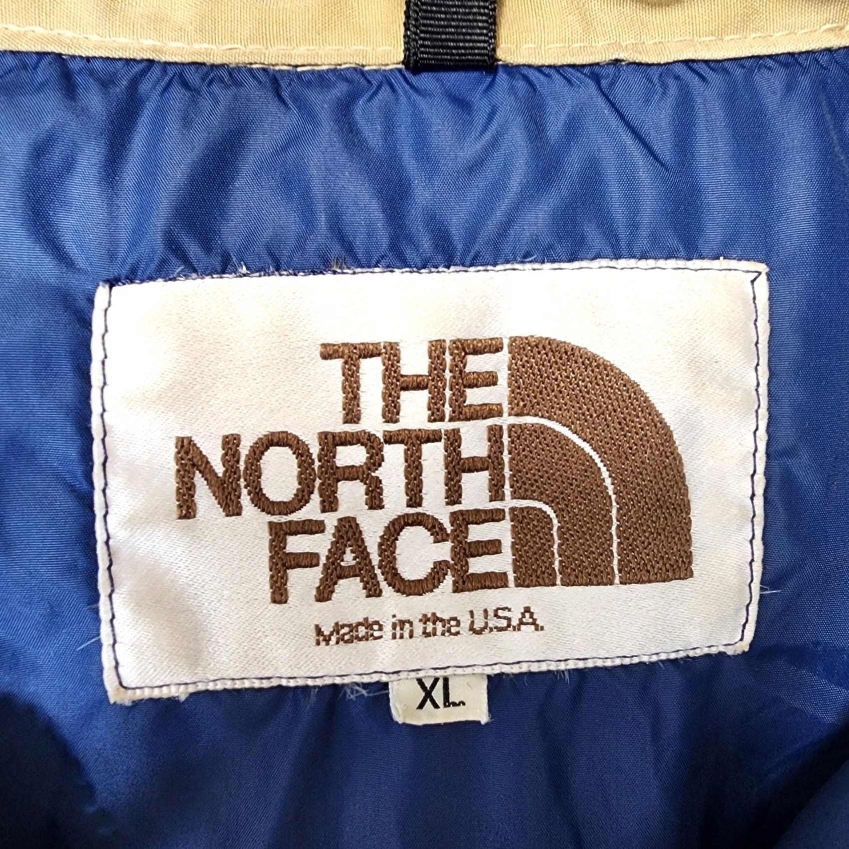 The North Face VINTAGE The North Face Coat Parka XL Mens Down Mid-Length Zip Tan 80s USA Grunge Size US XL / EU 56 / 4 - 3 Thumbnail