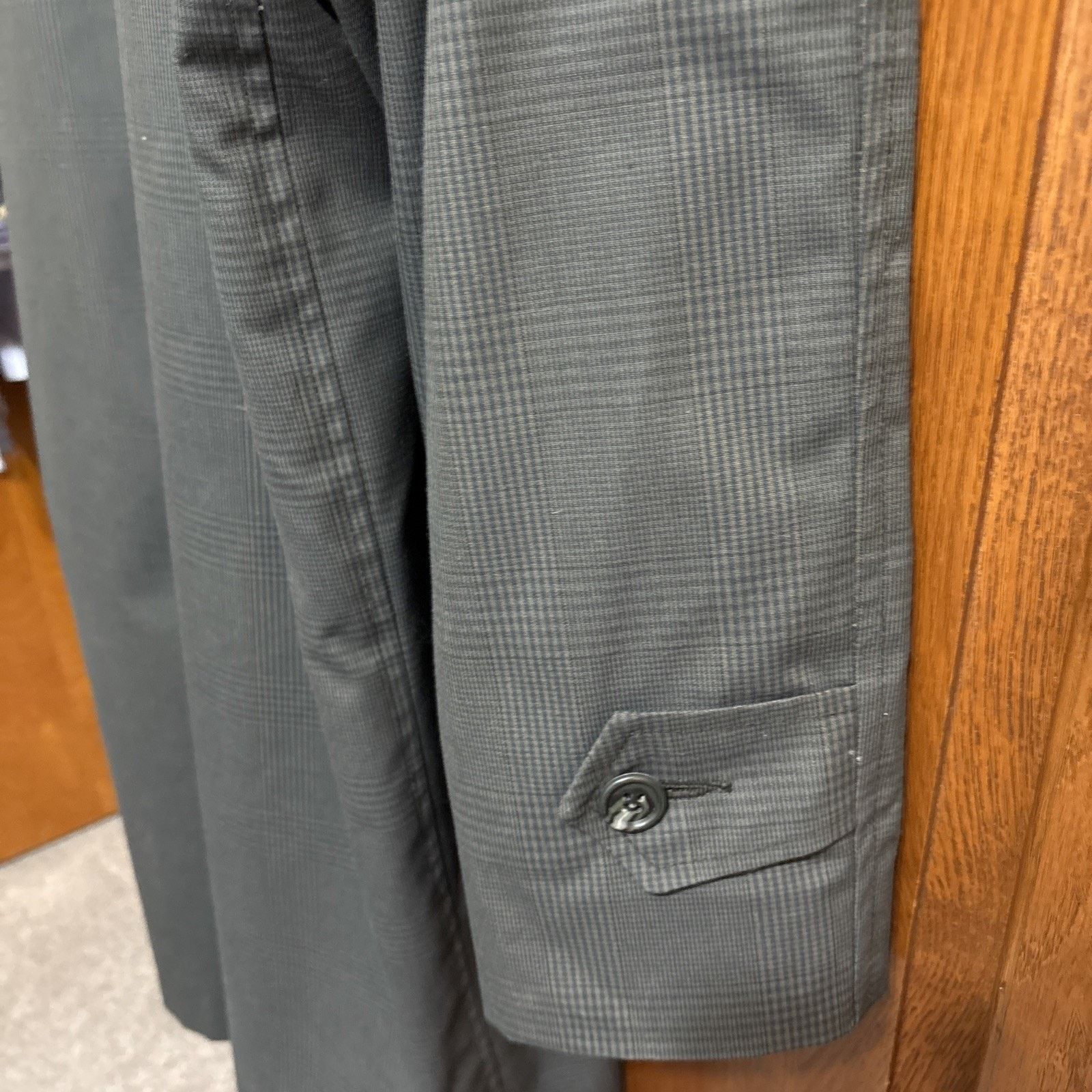 Other Vtg Brigadier Curlee 42R Blue Black Overcoat Alpaca Liner Size US XL / EU 56 / 4 - 11 Thumbnail