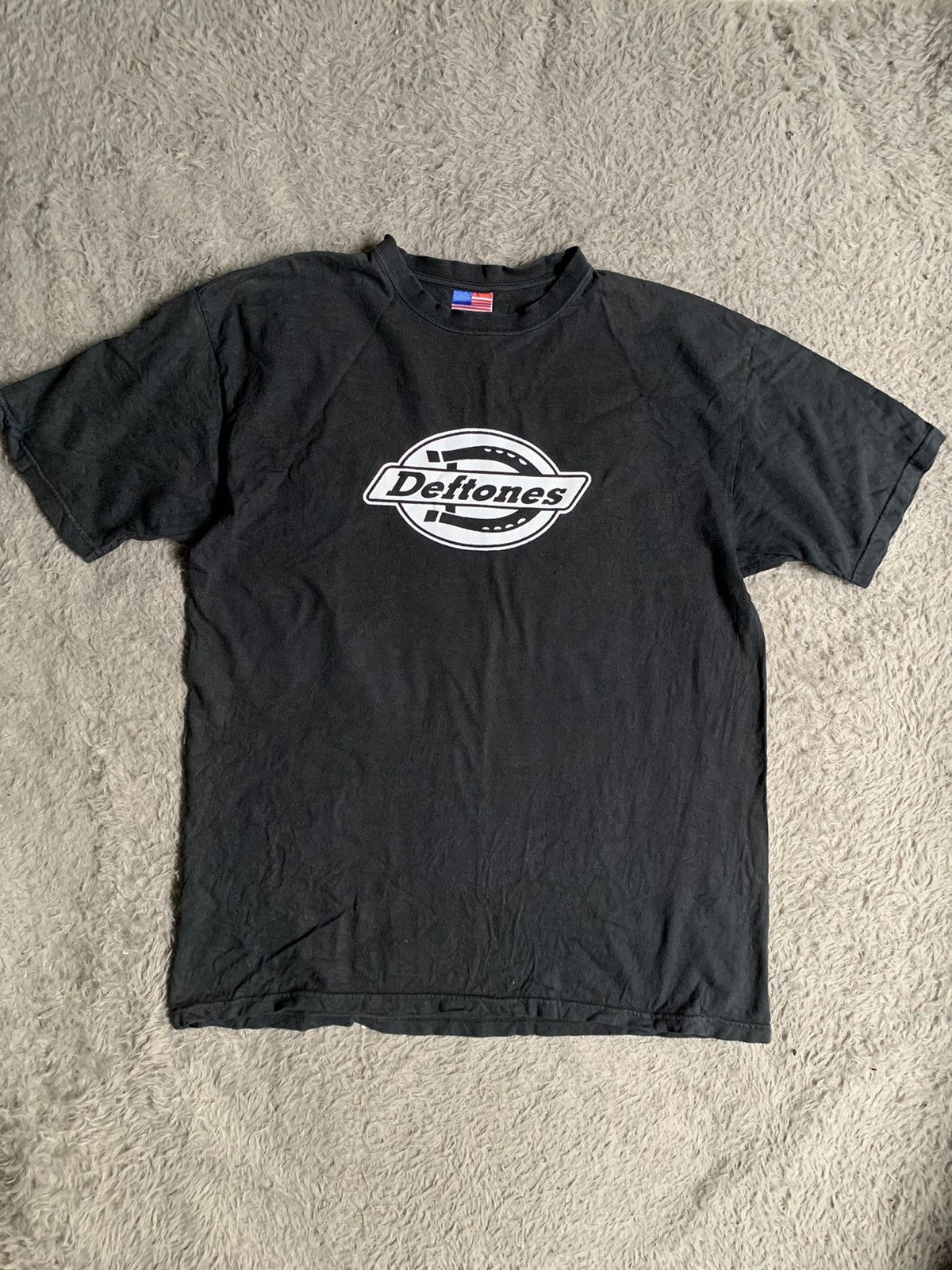 Band Tees Vintage Bootleg Late 90s Deftones Dickies Logo Tee Size US XL / EU 56 / 4 - 1 Thumbnail