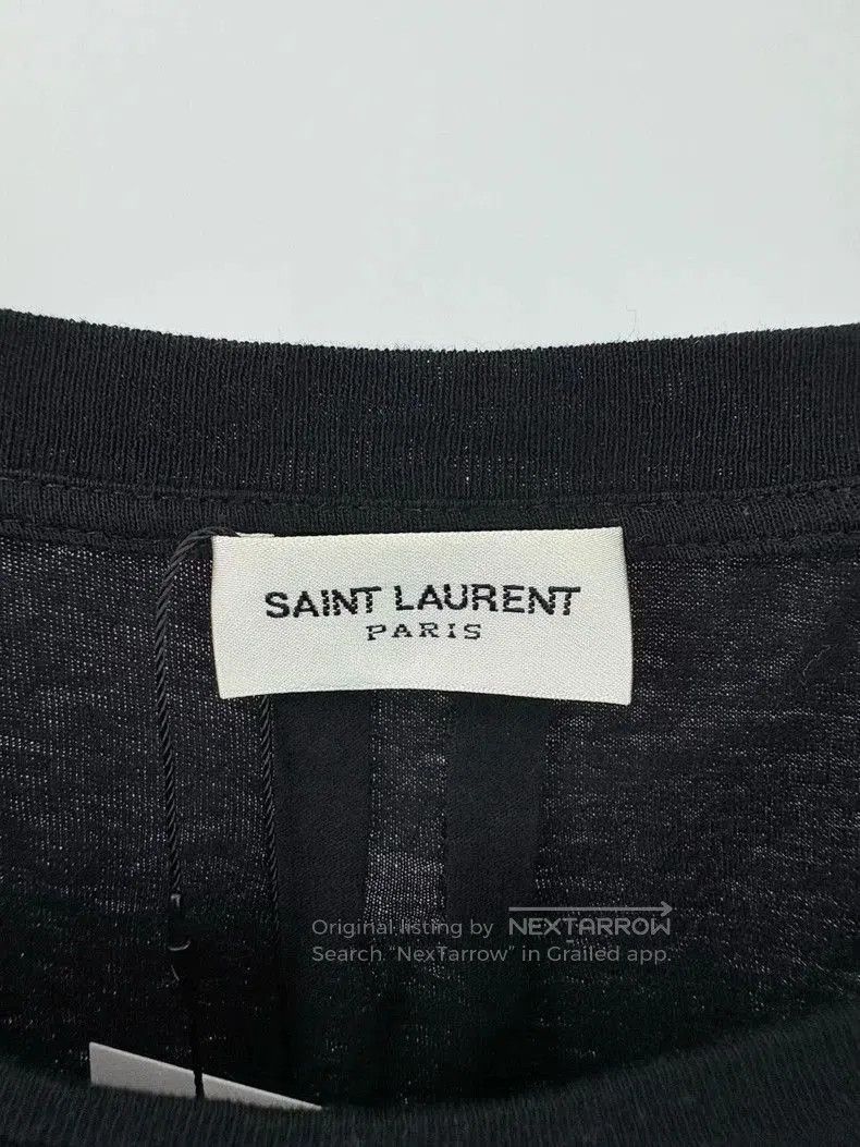 Saint Laurent Paris SAINT LAURENT SLP Heart Decor Tee . Size US S / EU 44-46 / 1 - 3 Thumbnail