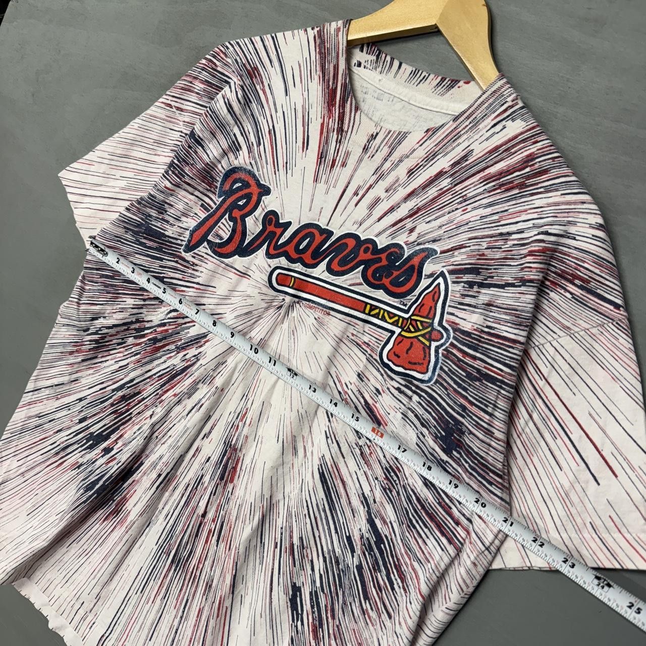 Vintage RARE Vintage Atlanta Braves Explosion MLB Shirt Large Size US L / EU 52-54 / 3 - 5 Thumbnail