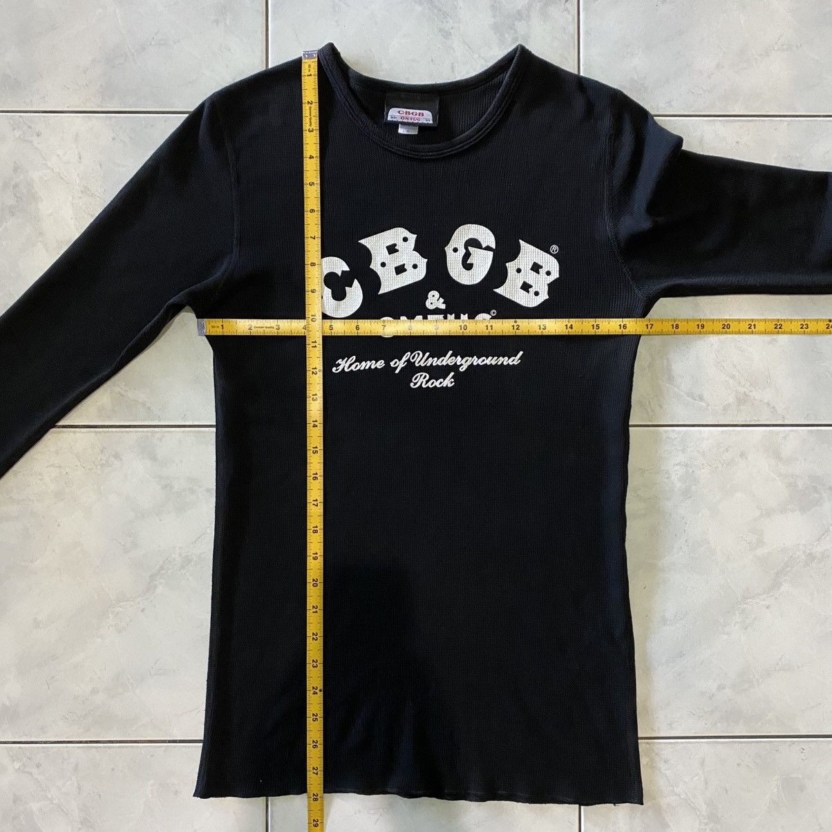 Band Tees Vintage CBGB & OMFUG Waffle Knit Tee Underground Rock Icon Size US S / EU 44-46 / 1 - 17 Thumbnail