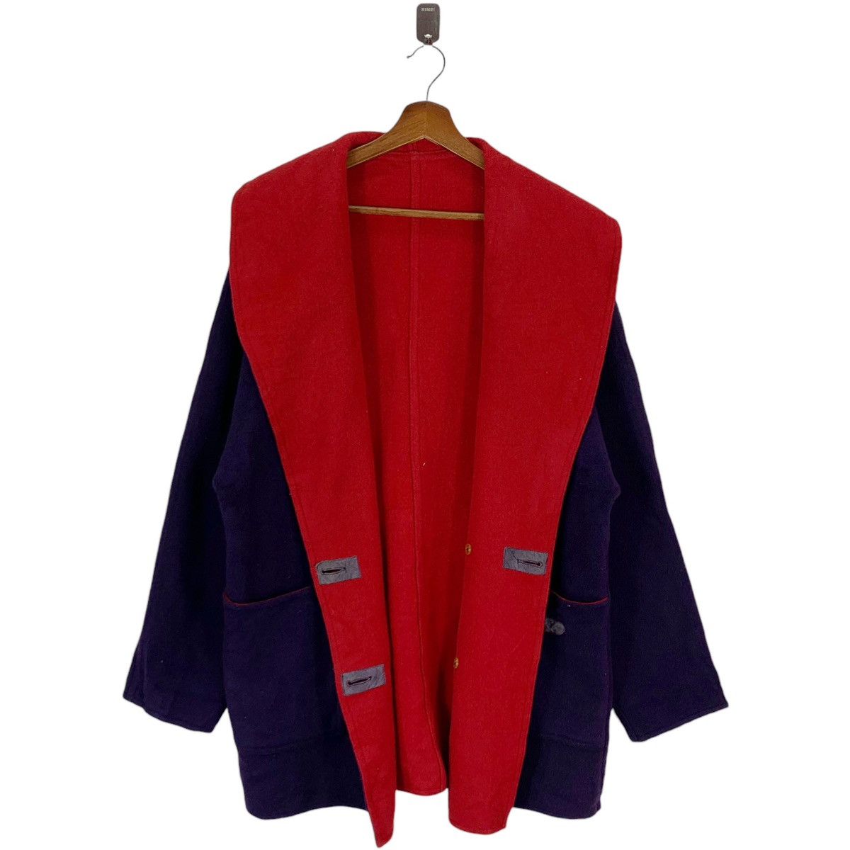 Designer × Vintage ⚡️⚡️ WEILL PARIS DOUBLE BREASTED WOOL COAT Size M / US 6-8 / IT 42-44 - 5 Thumbnail