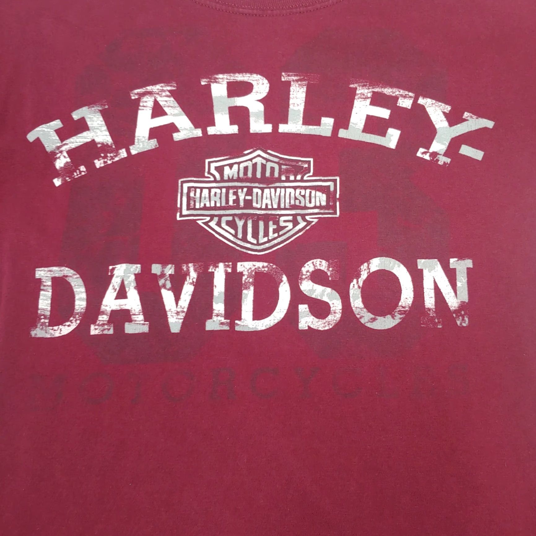 Harley Davidson VINTAGE Harley-Davidson Biker Shirt Adult Medium Maroon Graphic Tee Maryland Motorcycle Mens Size US M / EU 48-50 / 2 - 2 Thumbnail