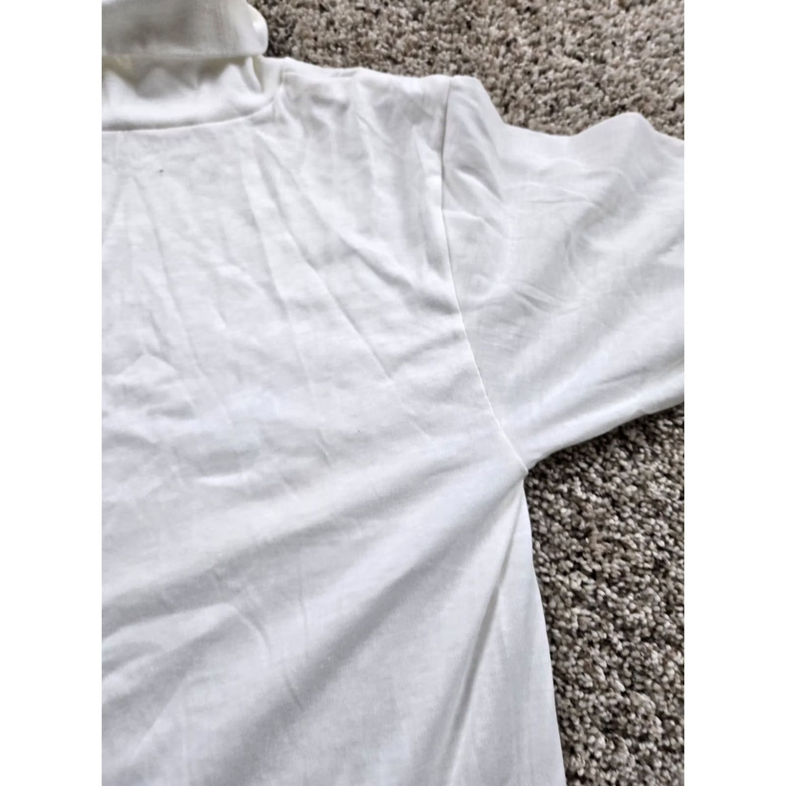 Jockey VINTAGE Jockey Life Alpine Shirt Mens Small White Turtleneck Long Sleeve USA 70s Size US S / EU 44-46 / 1 - 6 Thumbnail