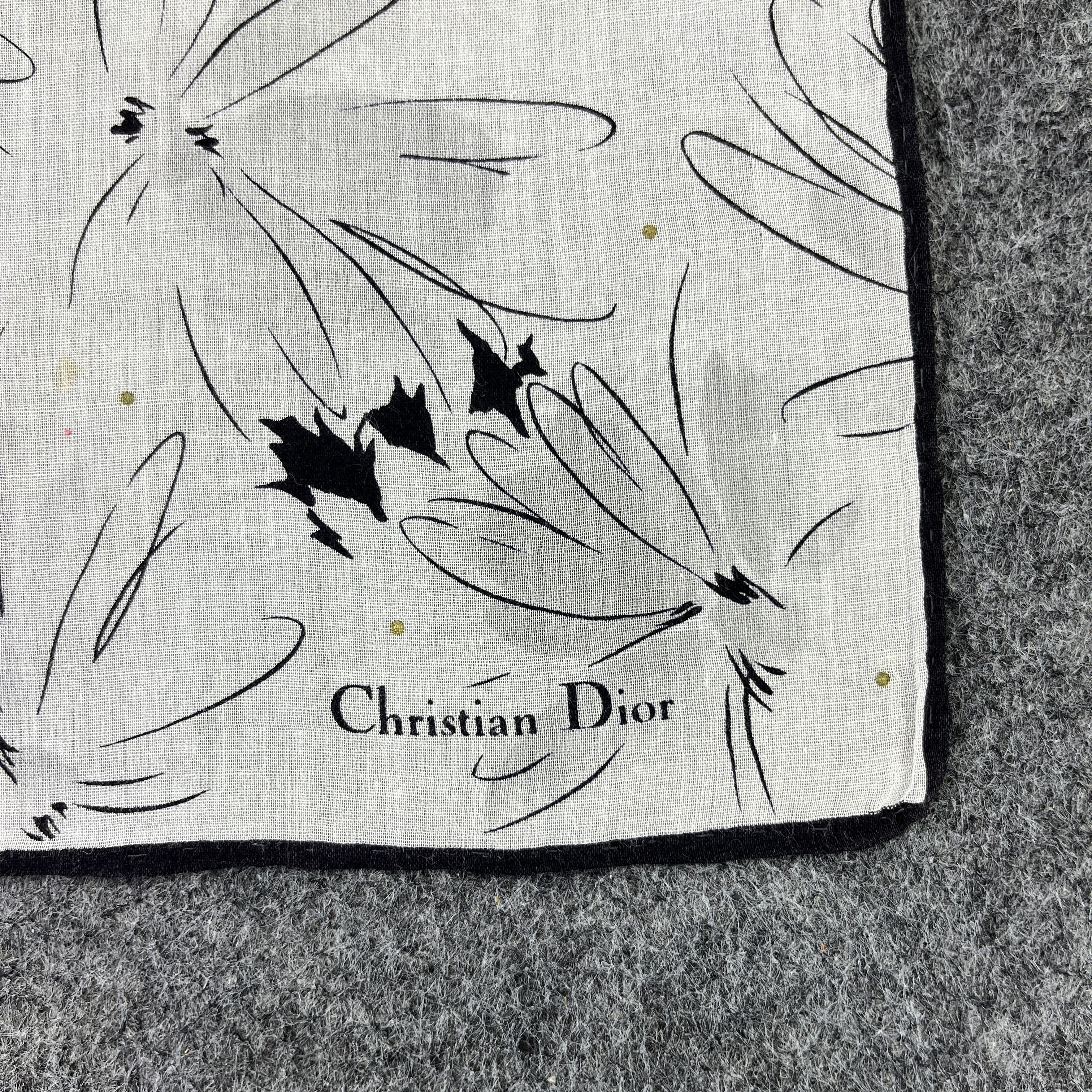 Vintage Christian Dior Handkerchief / Bandana / Neckerchief B742 Size ONE SIZE - 3 Thumbnail
