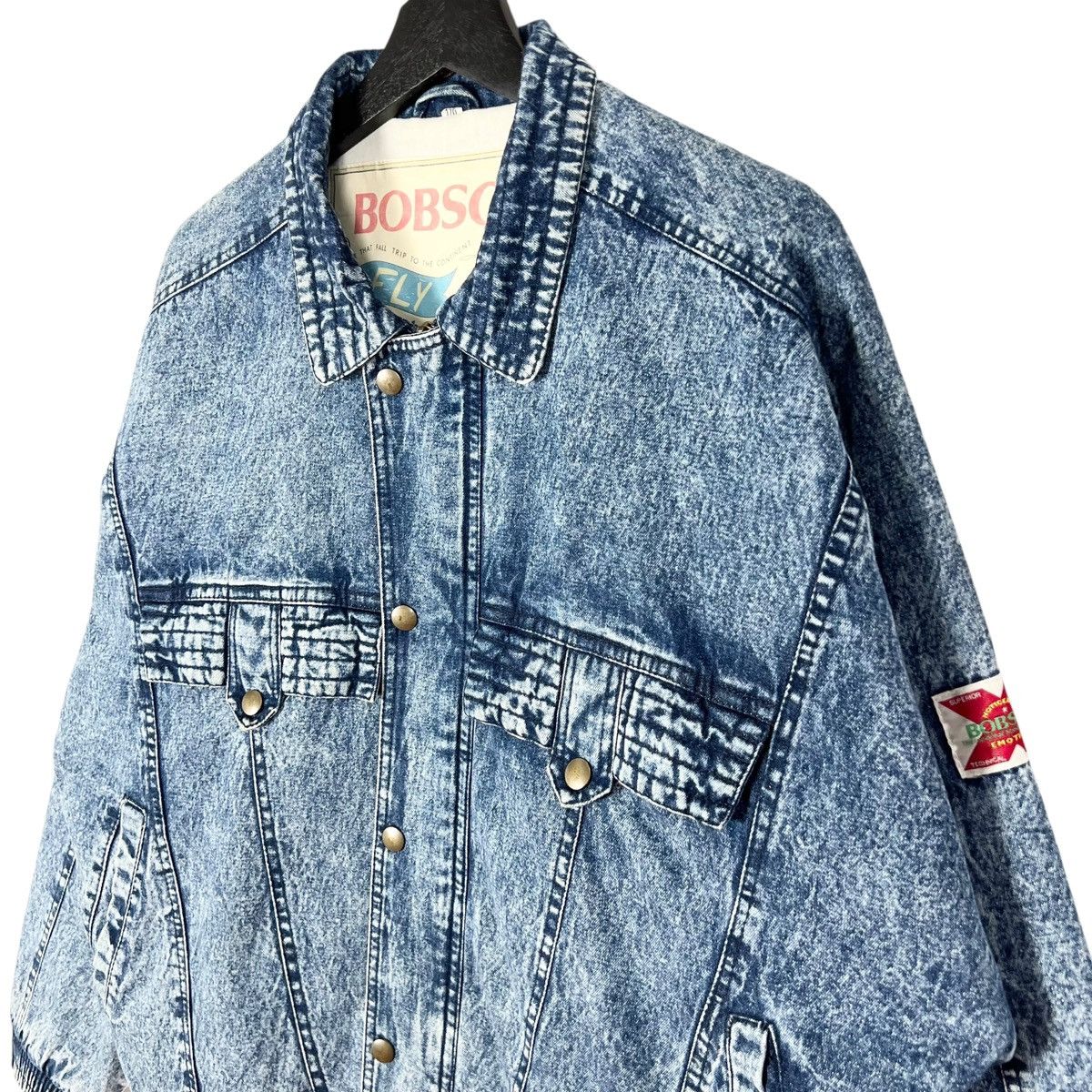 Vintage Vintage Bobson Denim Zipper Jacket Size US L / EU 52-54 / 3 - 4 Thumbnail