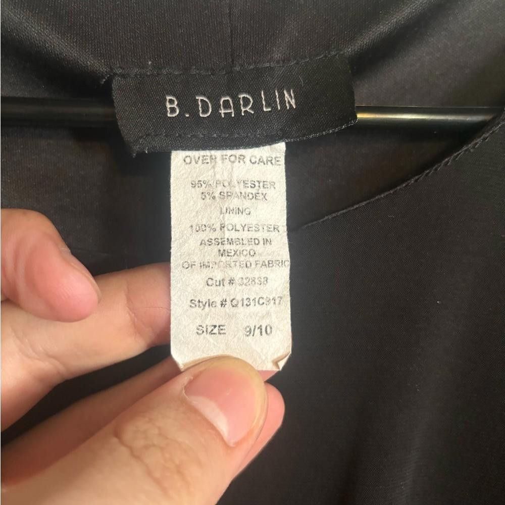 Designer B. Darlin size 9/10 black dress with hip cut outs Size M / US 6-8 / IT 42-44 - 2 Thumbnail