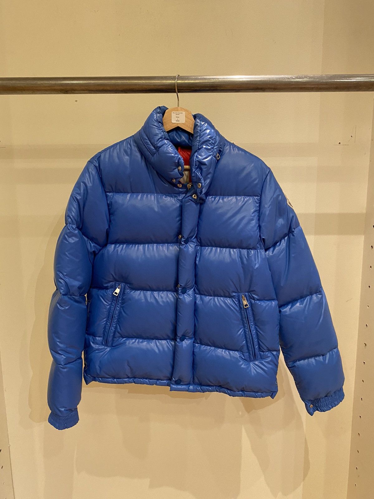 image of Moncler Everest Parka in Blue, Men's (Size Small)