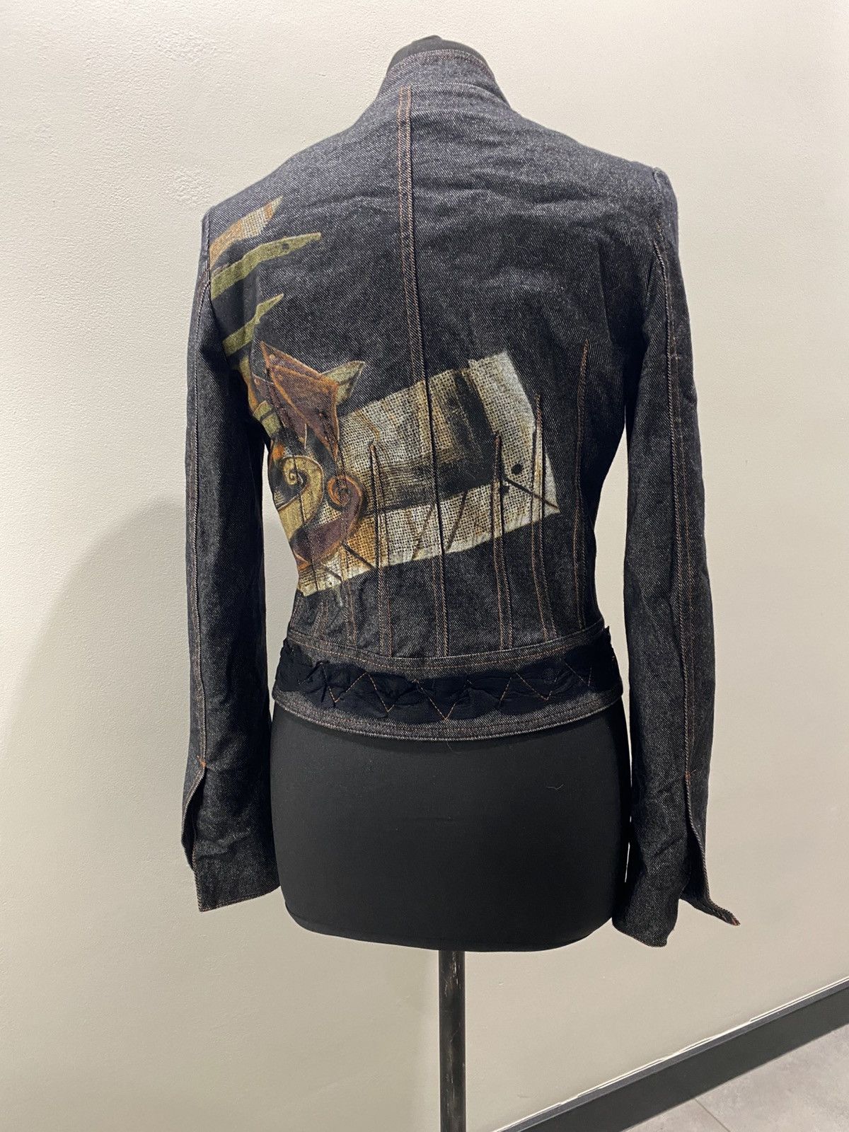 Firenze OHDD Marco Fantini Firenze Abstract Art Wool Jacket Size S / US 4 / IT 40 - 2 Thumbnail
