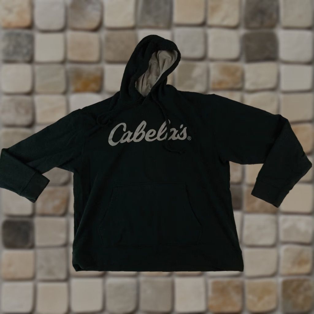 Vintage VINTAGE Cabela's Sweatshirt Hoodie Pullover Hooded Black 2XL Unisex Adults Sweatshirt Mens Womens Size US XXL / EU 58 / 5 - 1 Thumbnail