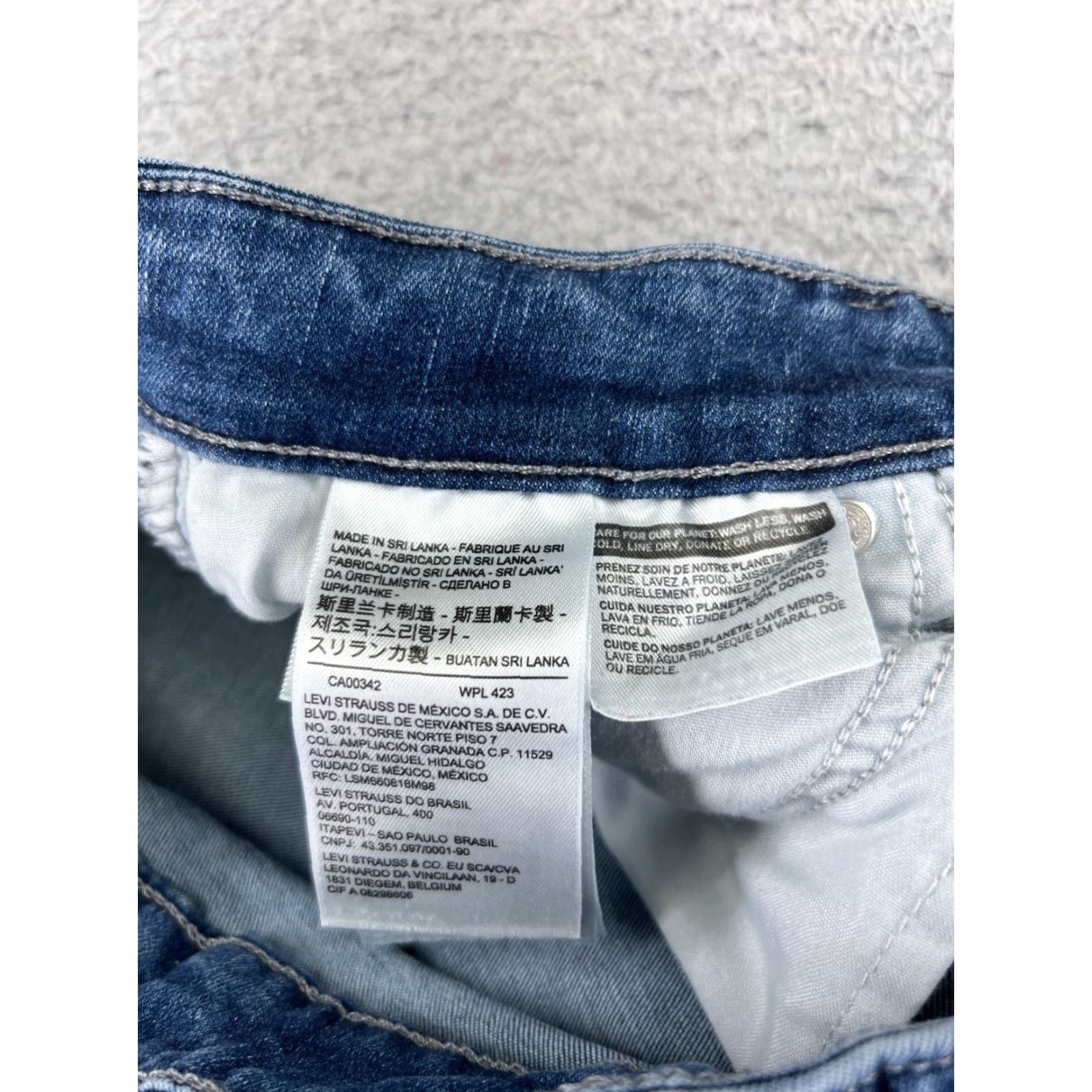 Levi's Levis Jeans Women 29 Blue Denim Mid Rise Skinny Cotton Blend 25x28 Size 29" - 7 Thumbnail