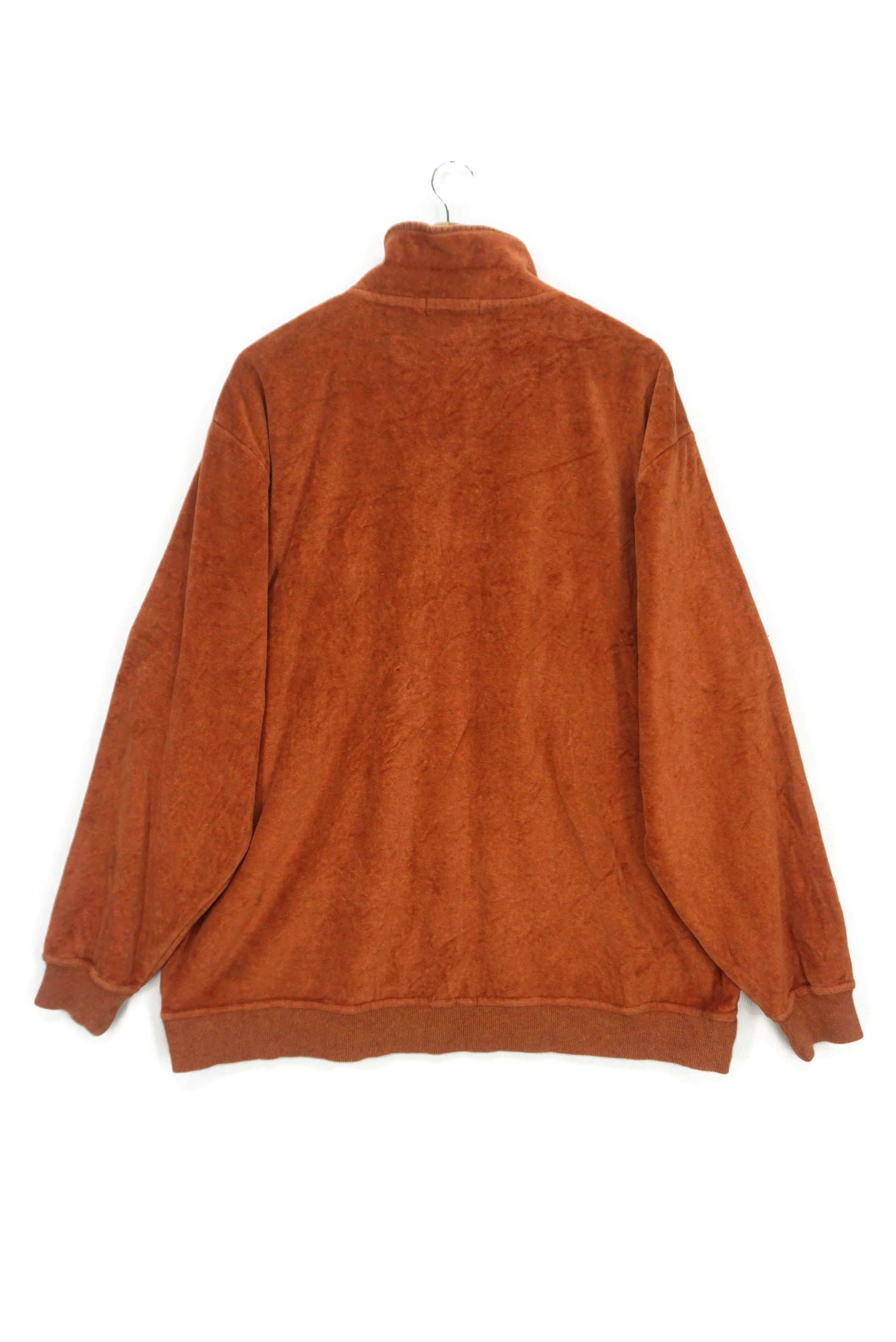 Japanese Brand Kansai Yamamoto Sweatshirt Size 5L Velour Quarter Zip Up Size US XXL / EU 58 / 5 - 2 Thumbnail