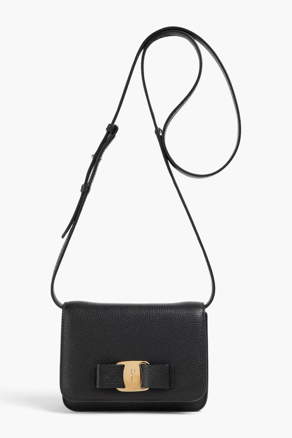 Salvatore Ferragamo o1s1rm0325 Size: OS / Leather-Cross-Body in Black Size ONE SIZE - 1 Thumbnail