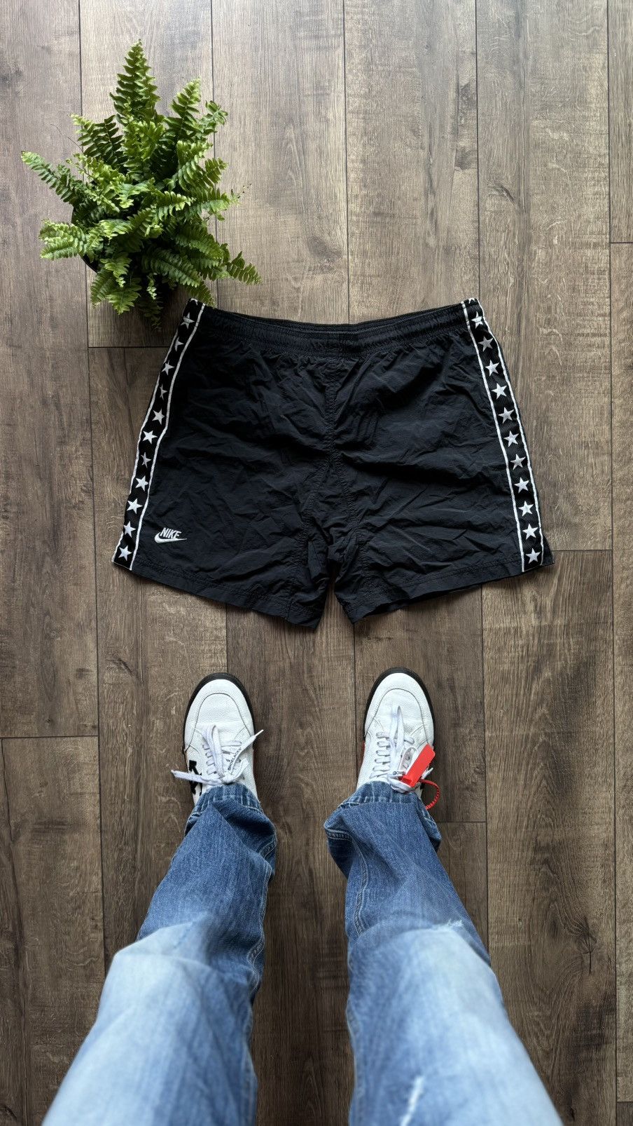 Nike × Vintage Nike Vintage Premier League Rare 90s Tag Soccer Shorts Stars Size US 36 / EU 52 - 2 Thumbnail