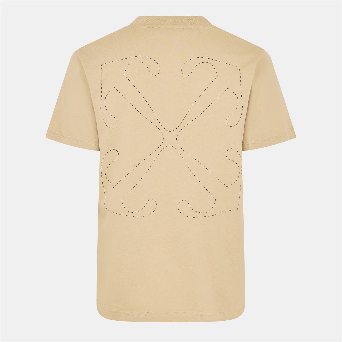 Off-White o1g2r1mq0226 Technical Tape T-Shirt In Beige Size US S / EU 44-46 / 1 - 2 Thumbnail