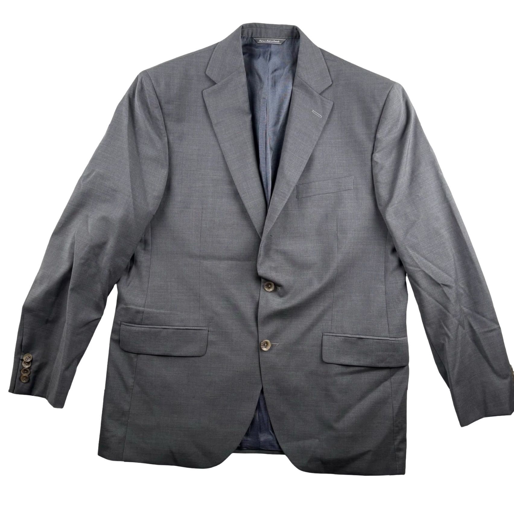 Jack Victor Jack Victor Men’s Wool Blazer Jacket Gray 42R Mens Size 42R - 2 Thumbnail