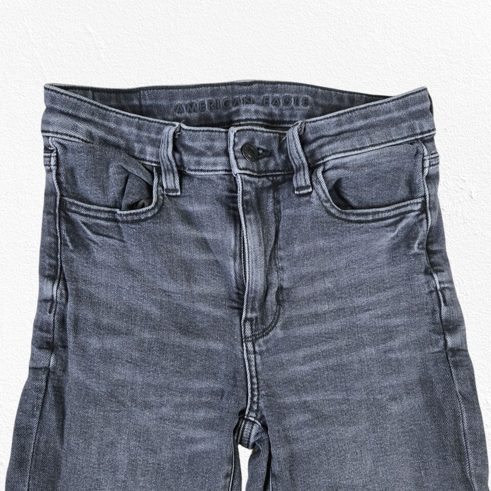 American Eagle Outfitters American Eagle Black High Rise Skinny Jeans Size 2 Size 26" / US 2 / IT 38 - 3 Thumbnail