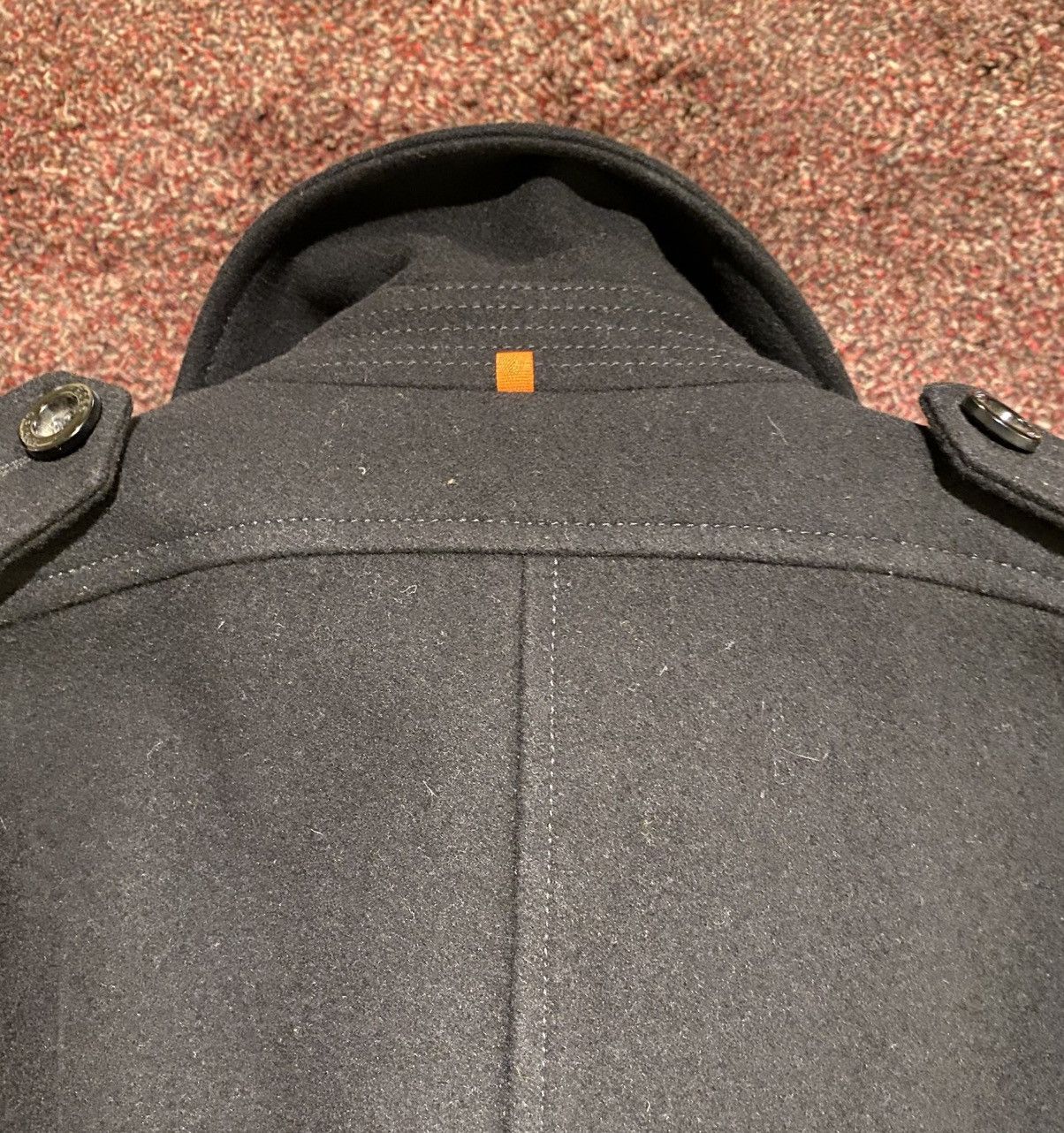 Hugo Boss Hugo Boss Orange - Wool Peacoat Jacket Size US M / EU 48-50 / 2 - 7 Thumbnail