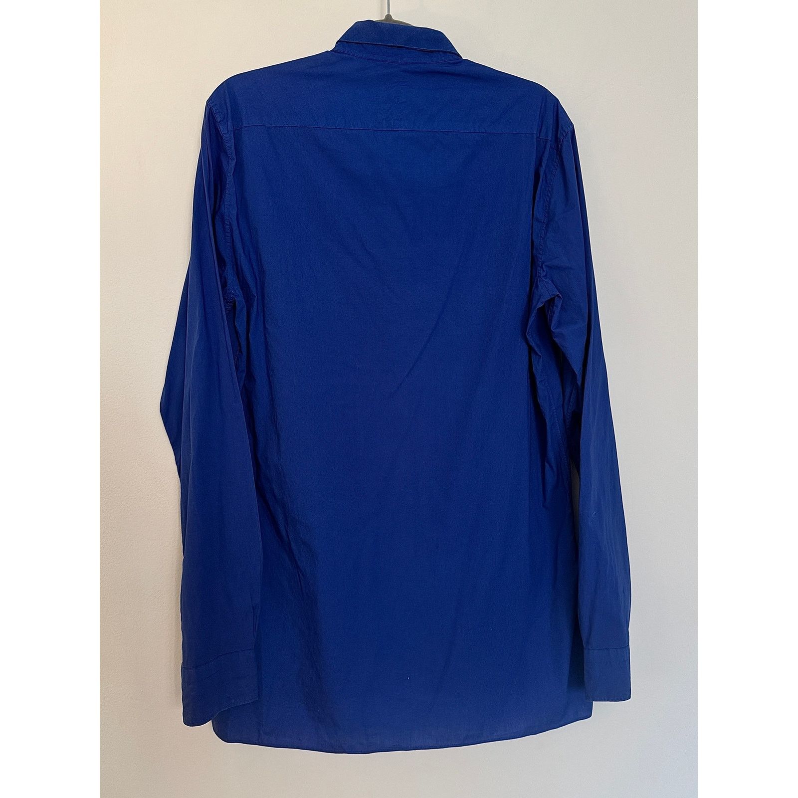 Lanvin Lanvin Blue Cotton Dress Shirt Size US M / EU 48-50 / 2 - 2 Thumbnail