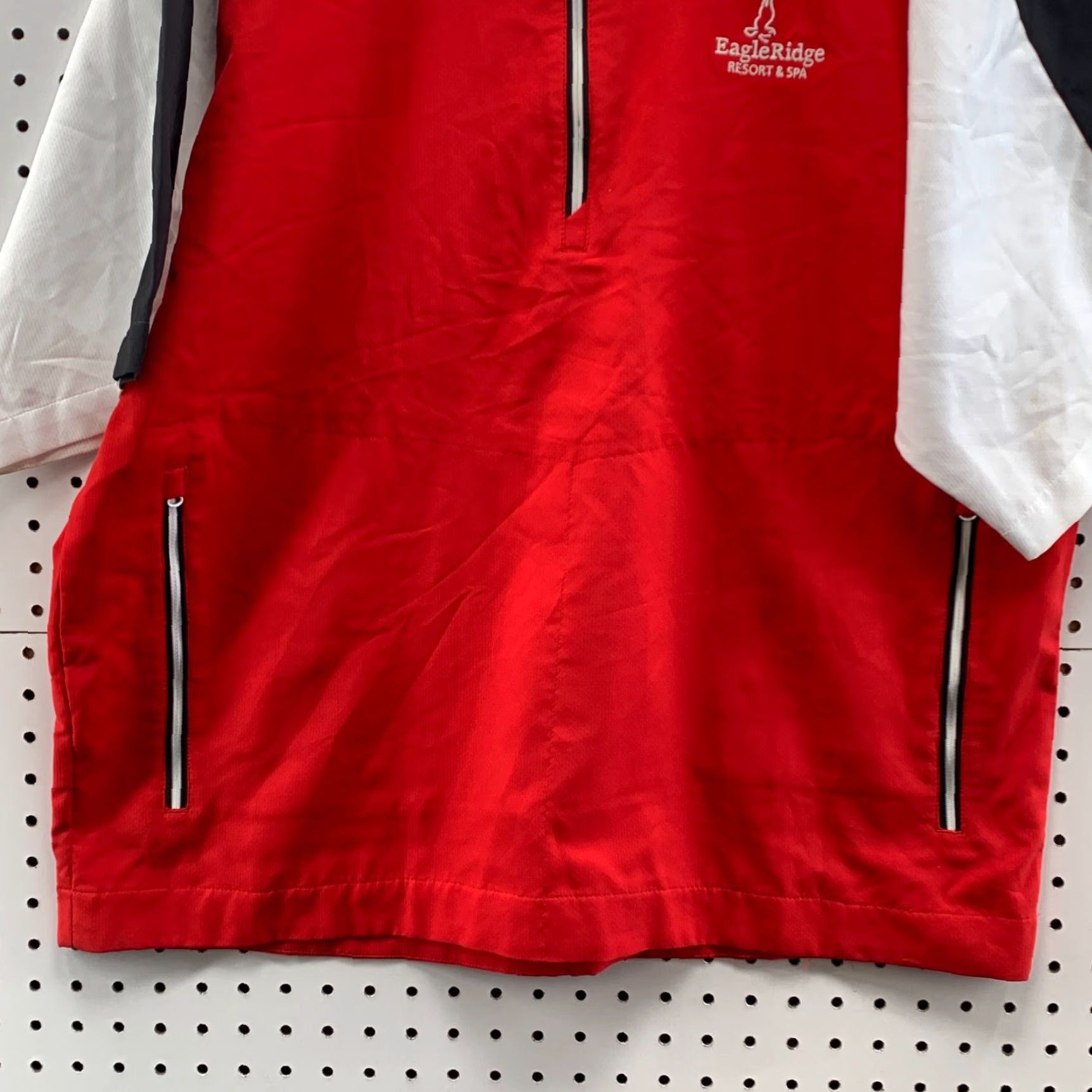 Footjoy Footjoy Golf 1/4 Zip Pullover Windbreaker Red Black Short Sleeve Mens L Jacket Size US L / EU 52-54 / 3 - 7 Thumbnail