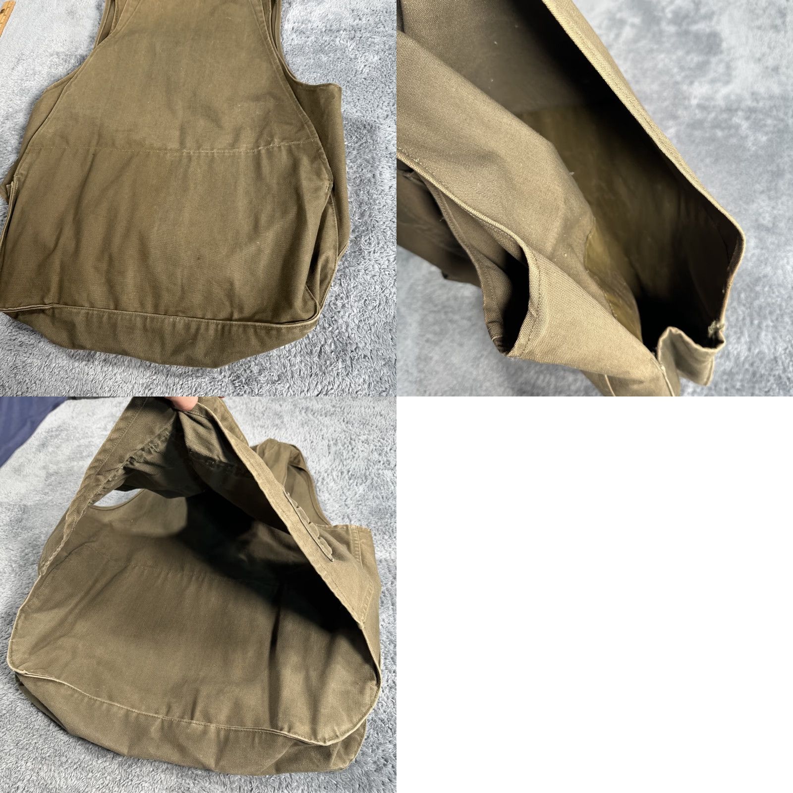 Vintage VINTAGE Hunting Vest Canvas Duck OG Sateen Green Size XL 48 Men USA Front Button Vest Holiday 1950s A++ Antique 1930s Size US XL / EU 56 / 4 - 9 Thumbnail