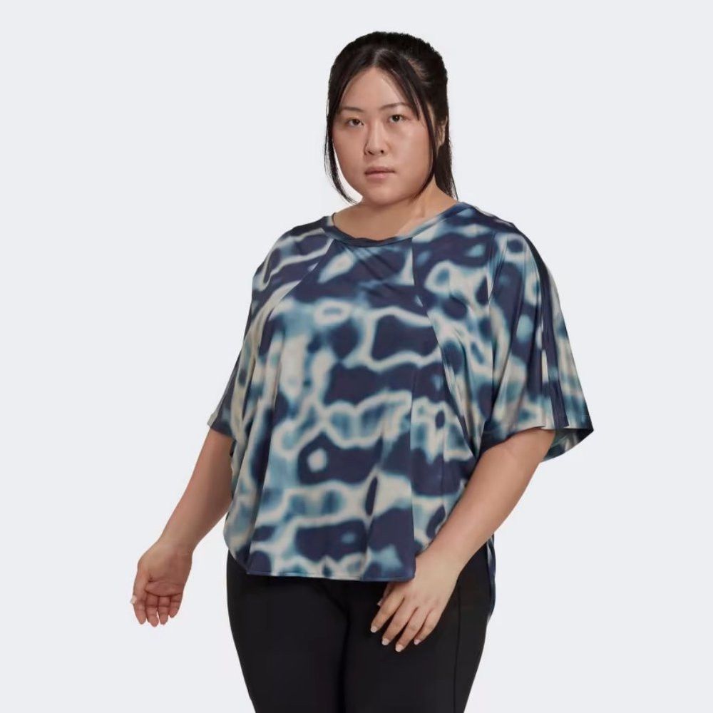 Adidas NWT New $85 Adidas & 11 HONORÉ Hazy Emerald T-Shirt Size 4X Size 4XL / US 24-26 - 1 Thumbnail