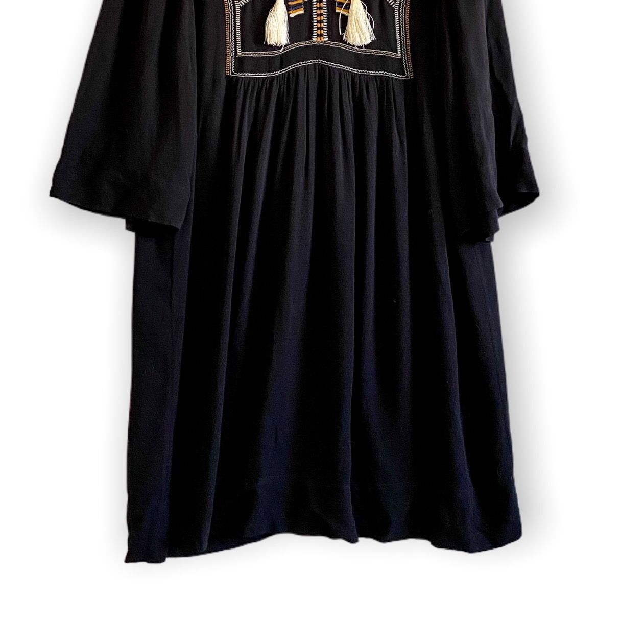 Isabel Marant Etoile ISABEL MARANT ETOILE Black Clara Dress with Embroideries and Size XS / US 0-2 / IT 36-38 - 7 Thumbnail