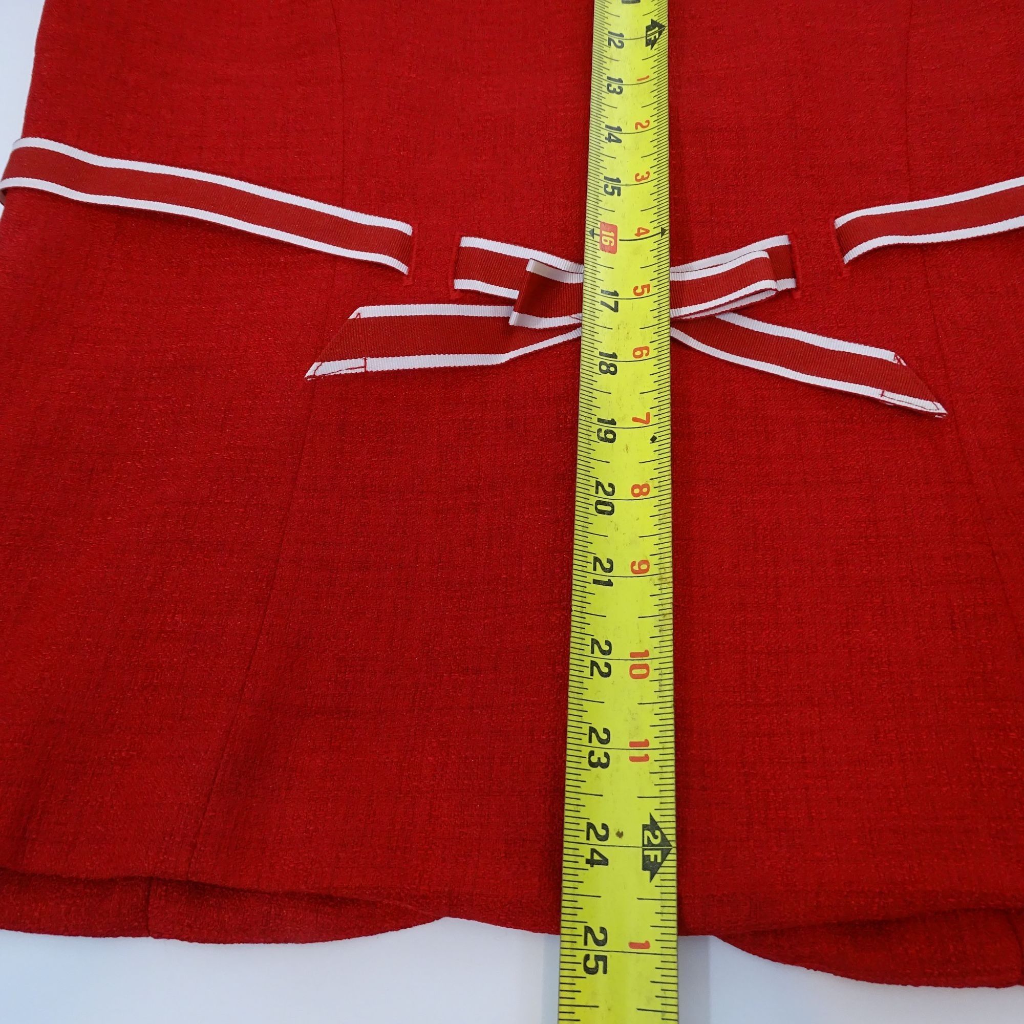 Other Vintage Leslie Fay 2 Pc Red Skirt Suit Women Size 10 Size L / US 10 / IT 46 - 14 Thumbnail