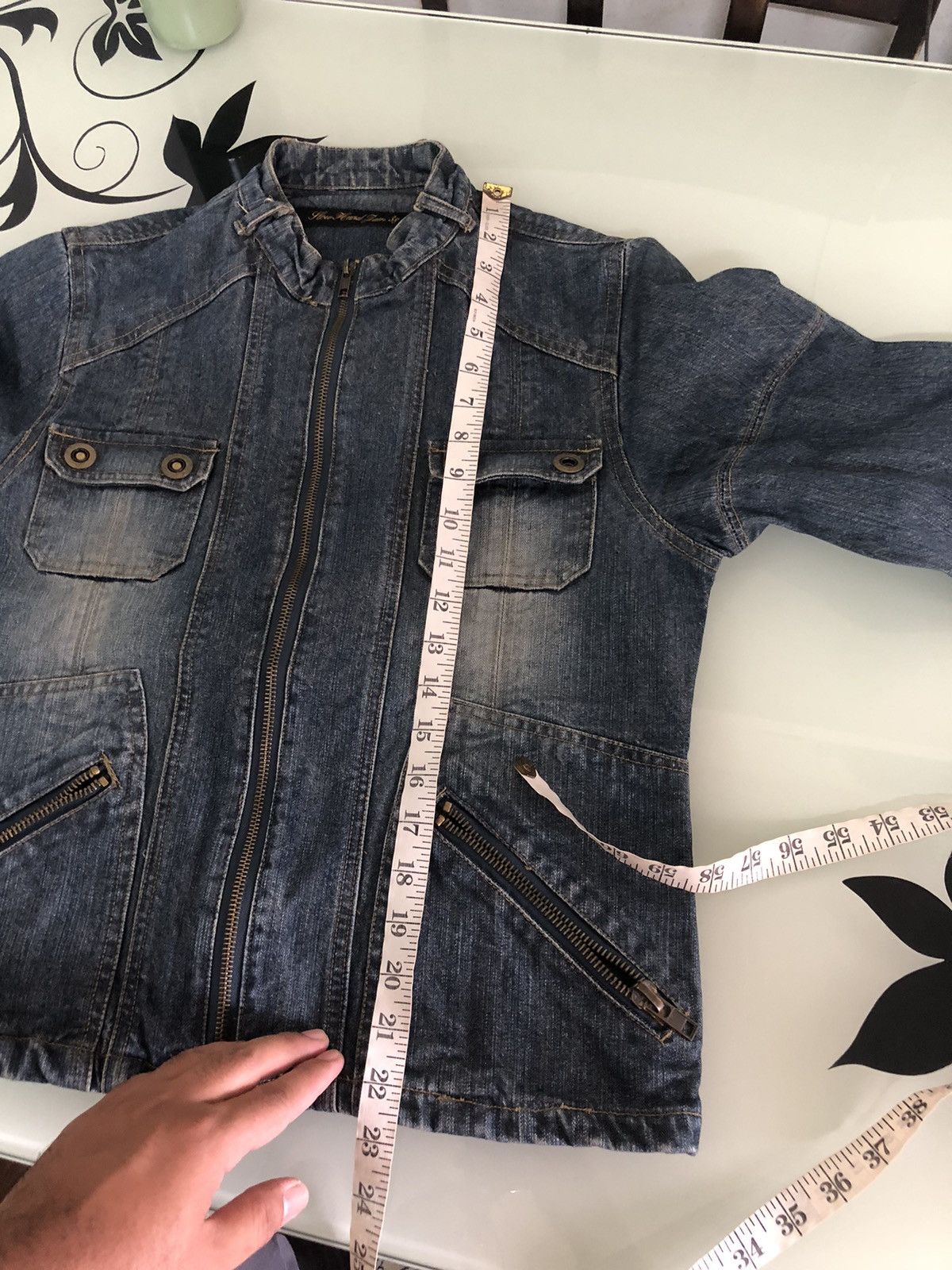 Seditionaries Vintage Slow Hand Jam Denim Jacket Size XS / US 0-2 / IT 36-38 - 18 Thumbnail
