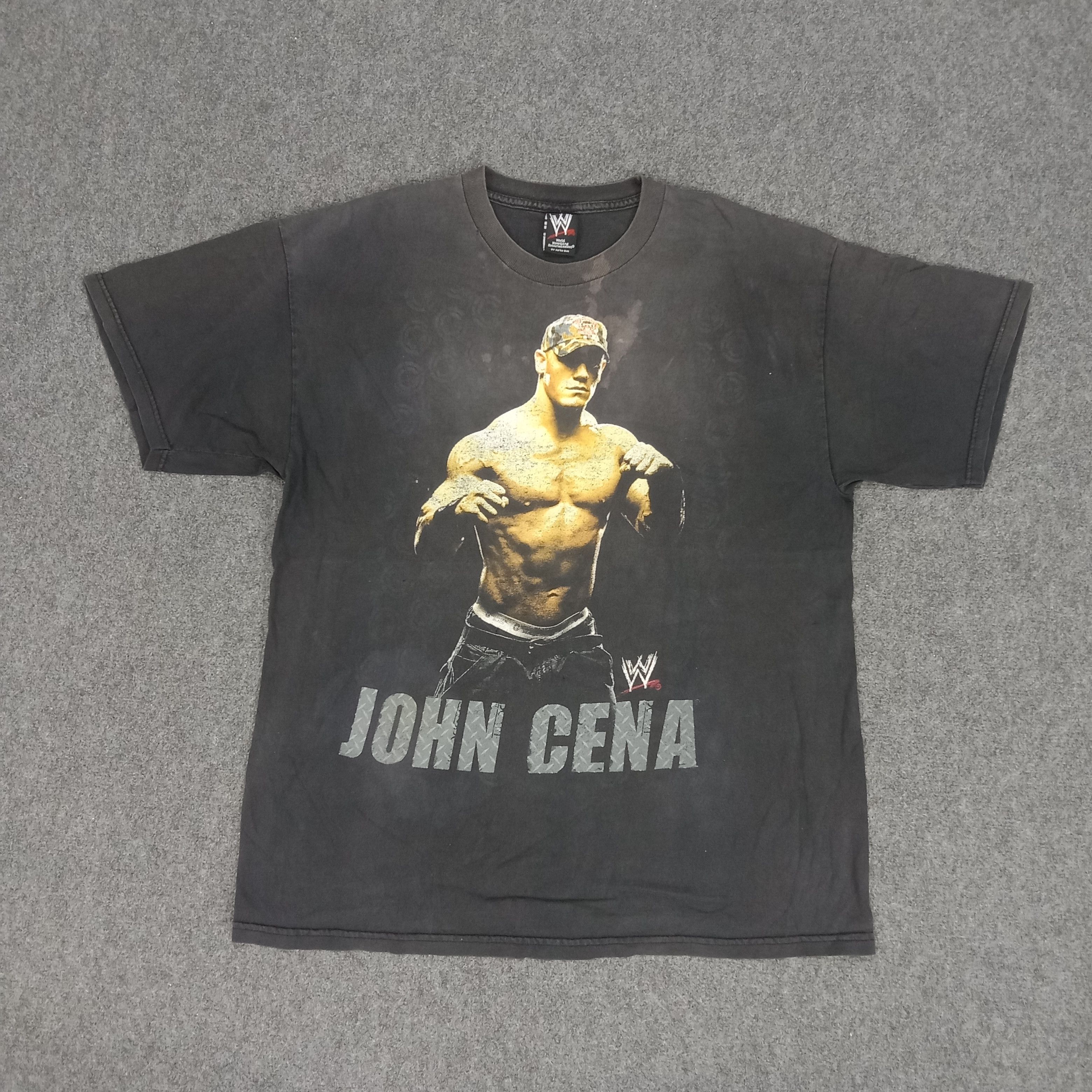 Vintage × WWE John Cena WWE American Wrestling Sports Tshirt Size US XL / EU 56 / 4 - 1 Thumbnail