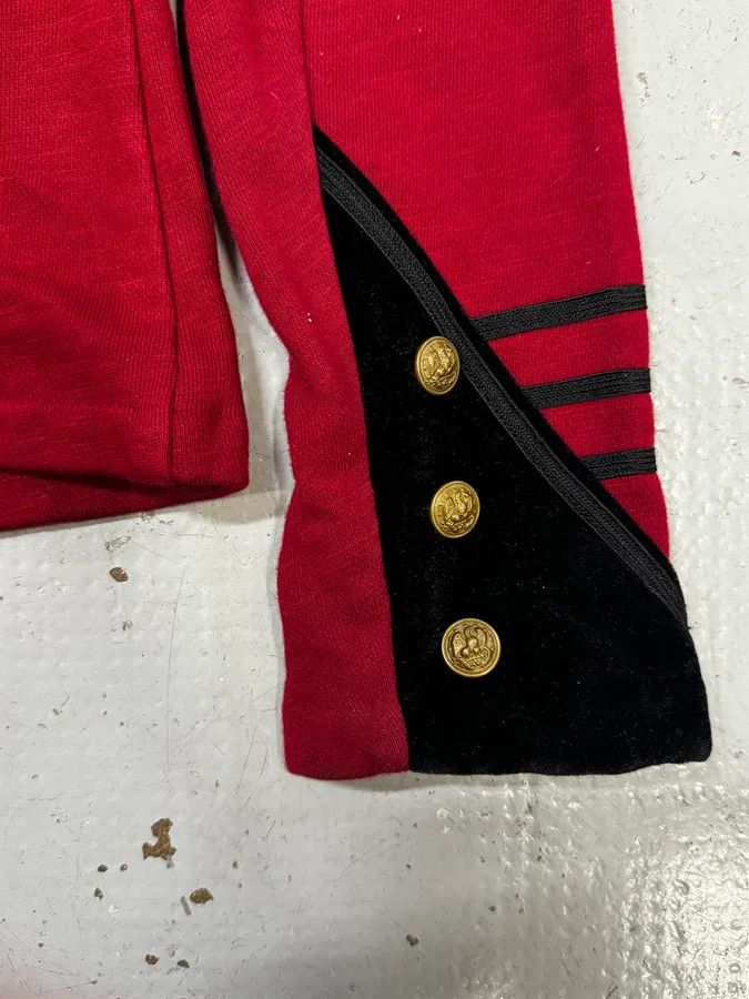 Polo Ralph Lauren Ralph Lauren Red & Black Buttoned Officer Zip-Up Jacket Size M / US 6-8 / IT 42-44 - 11 Thumbnail