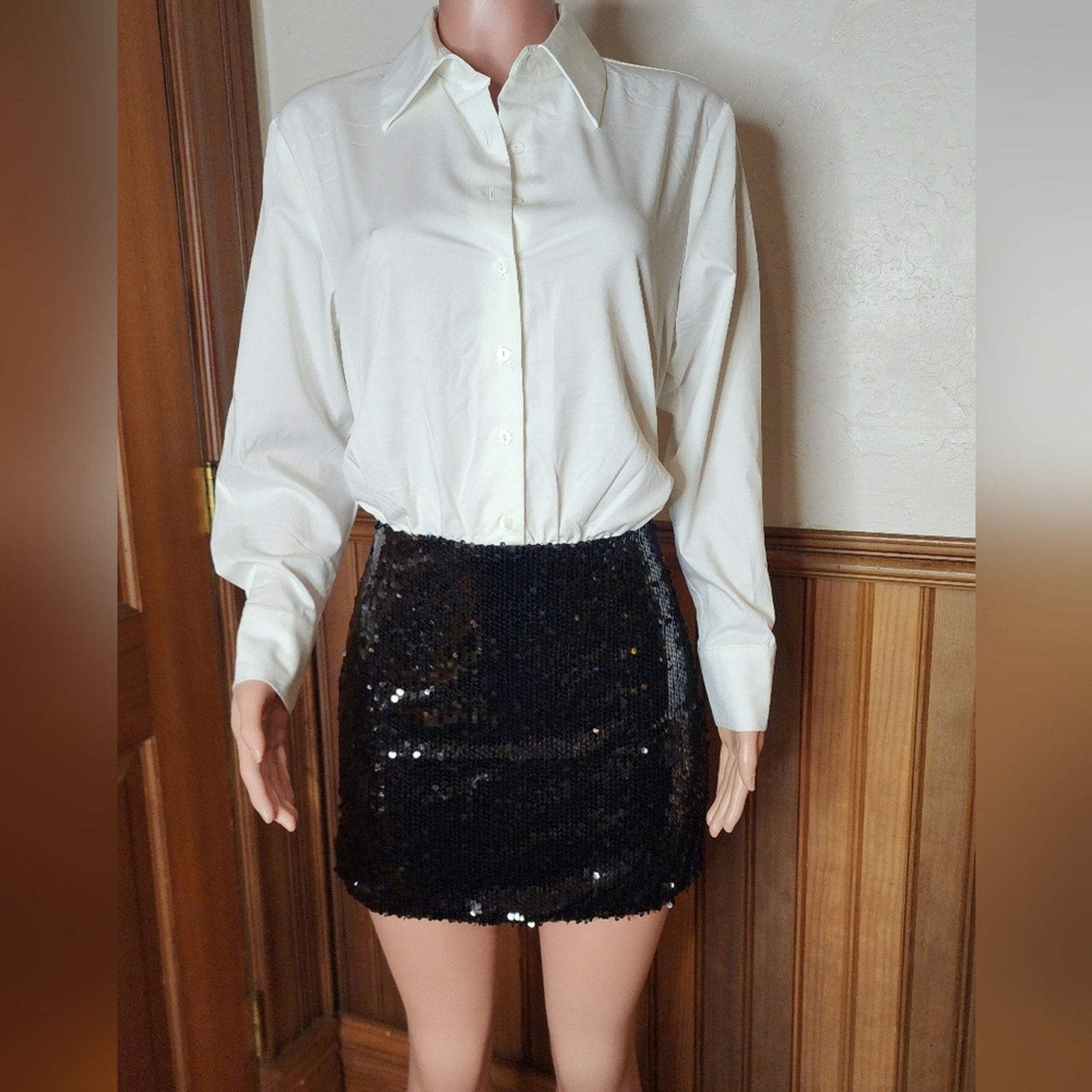 Anthropologie Mare Mare Anthropologie Sequin Twofer Mini Dress XS Size XS / US 0-2 / IT 36-38 - 2 Thumbnail