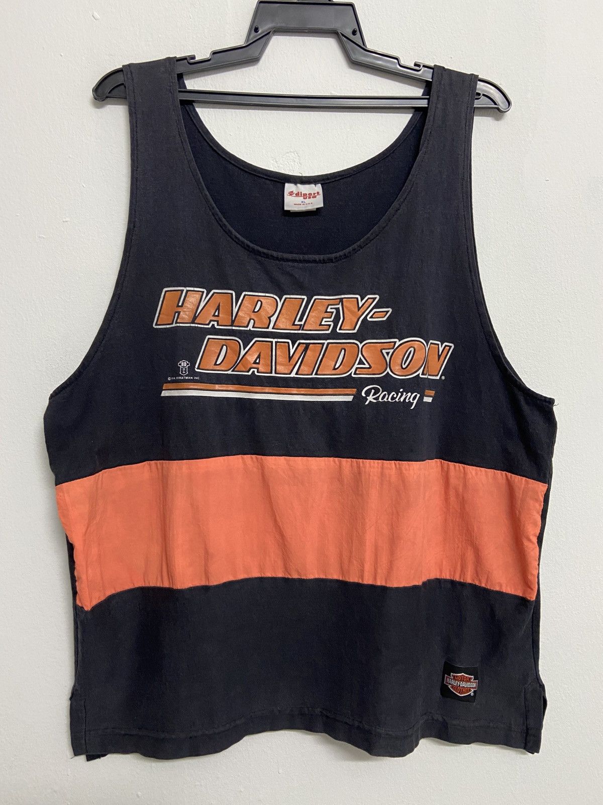 Harley Davidson Vintage 90s Harley Davidson Racing Tank Top Shirt Size US L / EU 52-54 / 3 - 1 Thumbnail