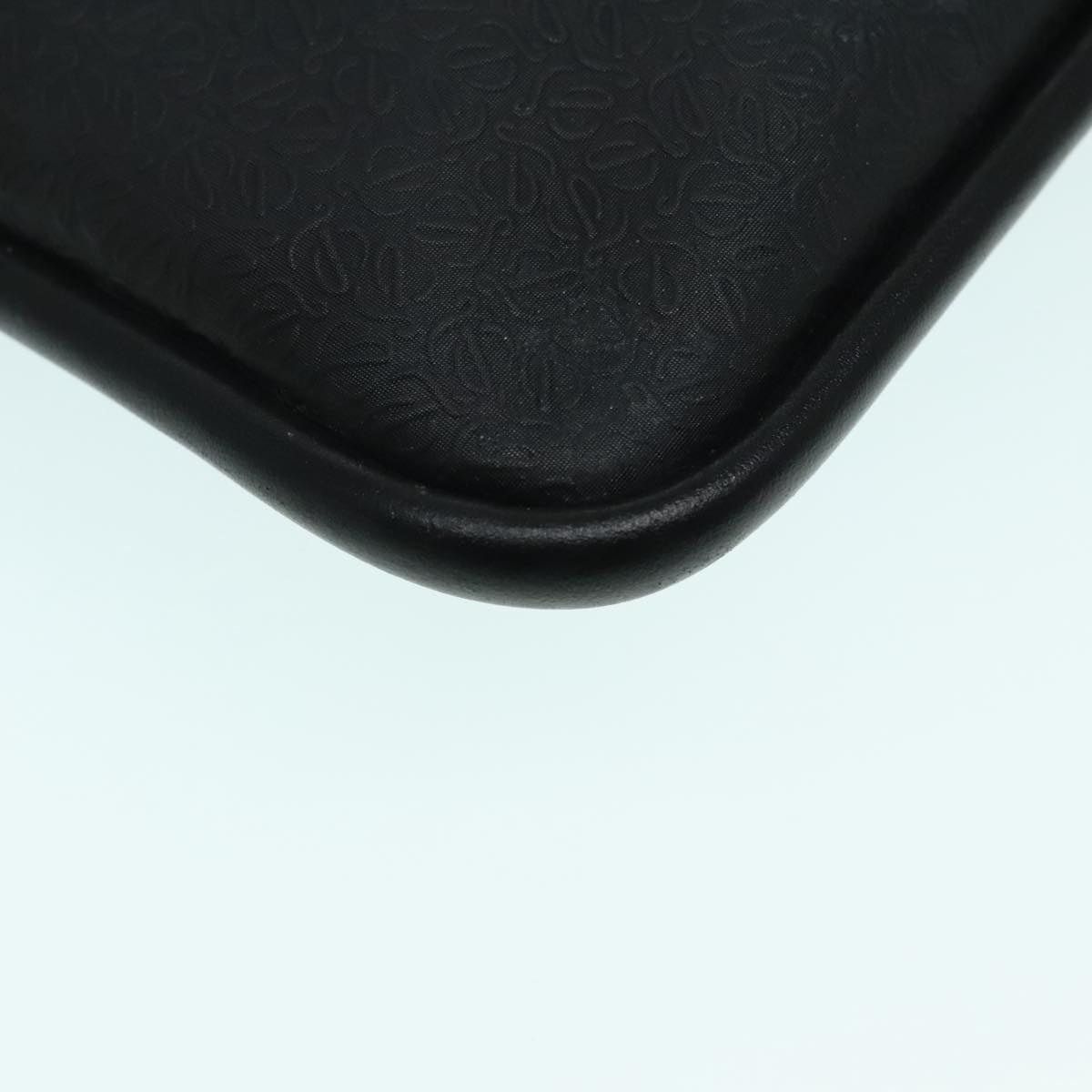 Loewe LOEWE Anagram Shoulder Bag Leather Black Silver Size ONE SIZE - 9 Thumbnail