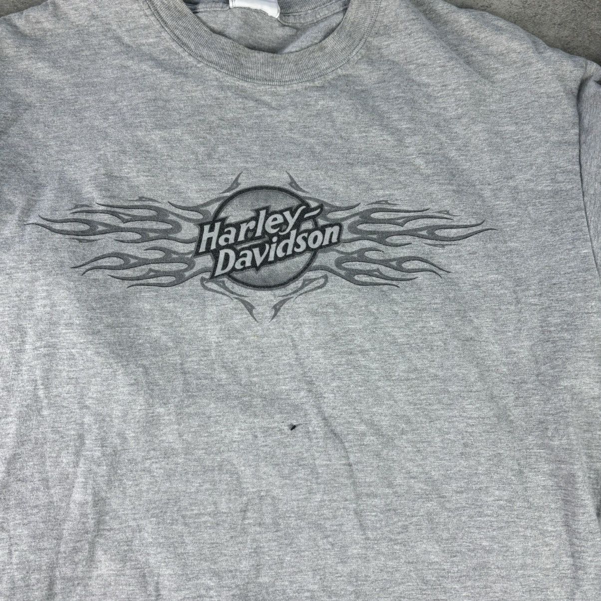 Harley Davidson Y2k gray flame sleeve harley davidson long sleeve tshirt Size US L / EU 52-54 / 3 - 6 Thumbnail