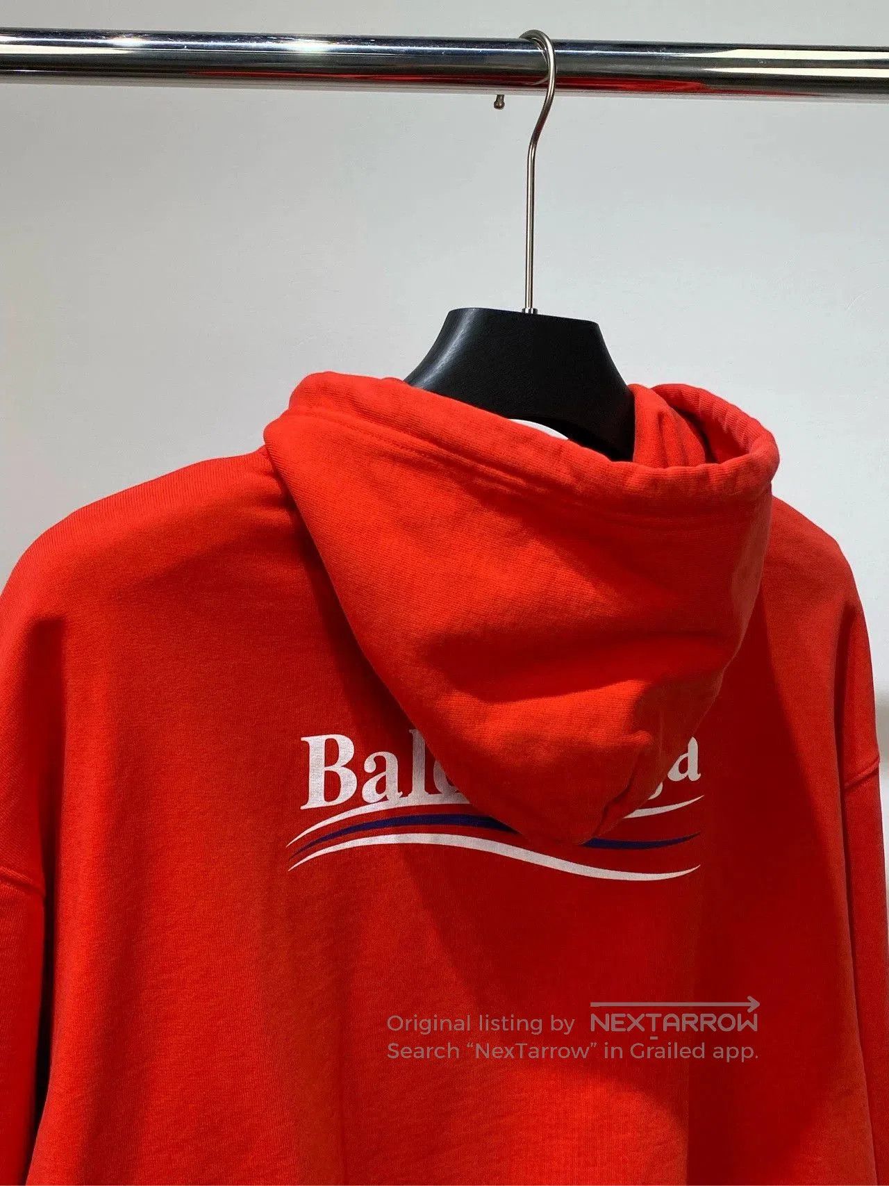 Balenciaga Balenciaga Red Logo Print Hoodie. Size US S / EU 44-46 / 1 - 8 Thumbnail