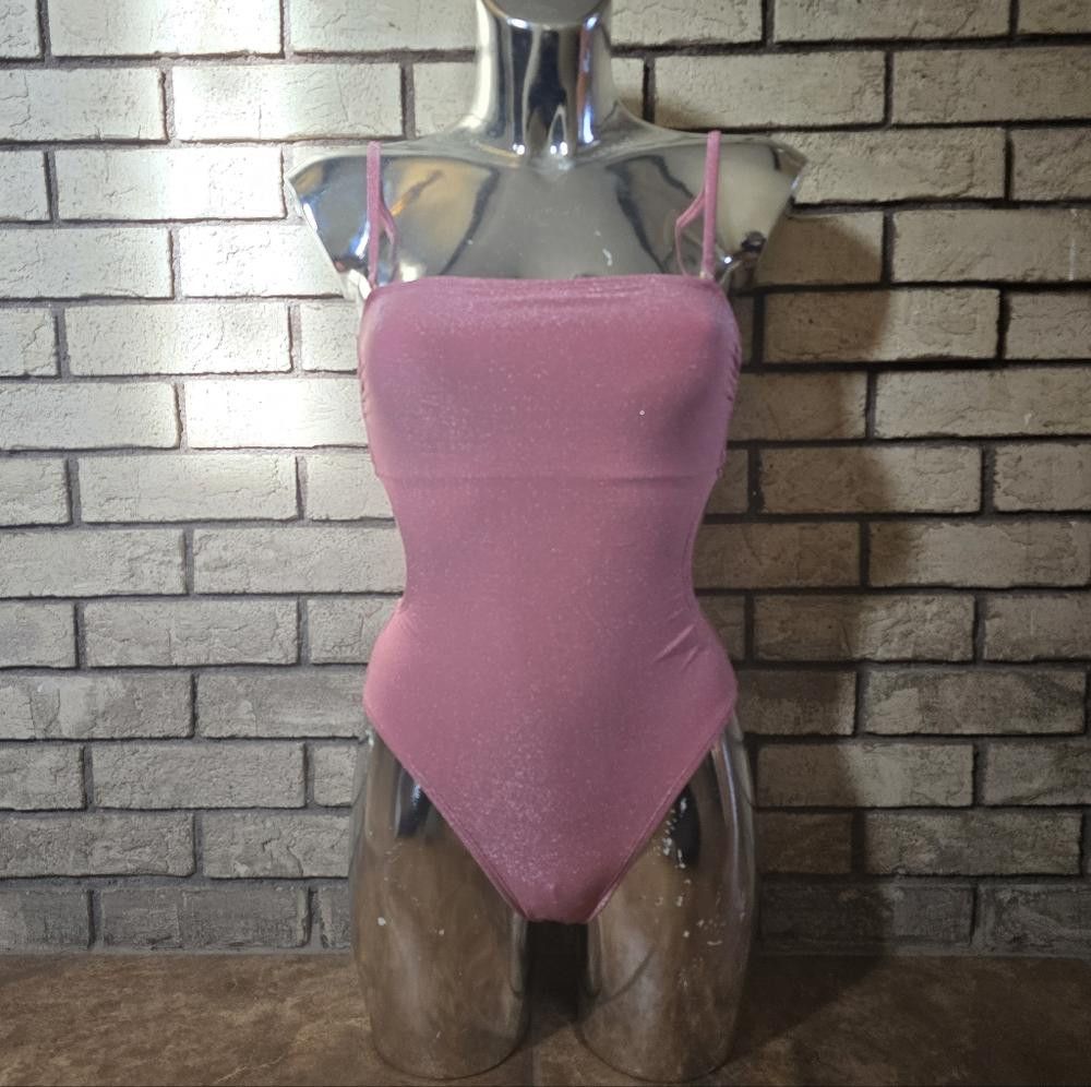 Designer Light Pink Shimmer NOBO Monokini Size ONE SIZE - 1 Thumbnail