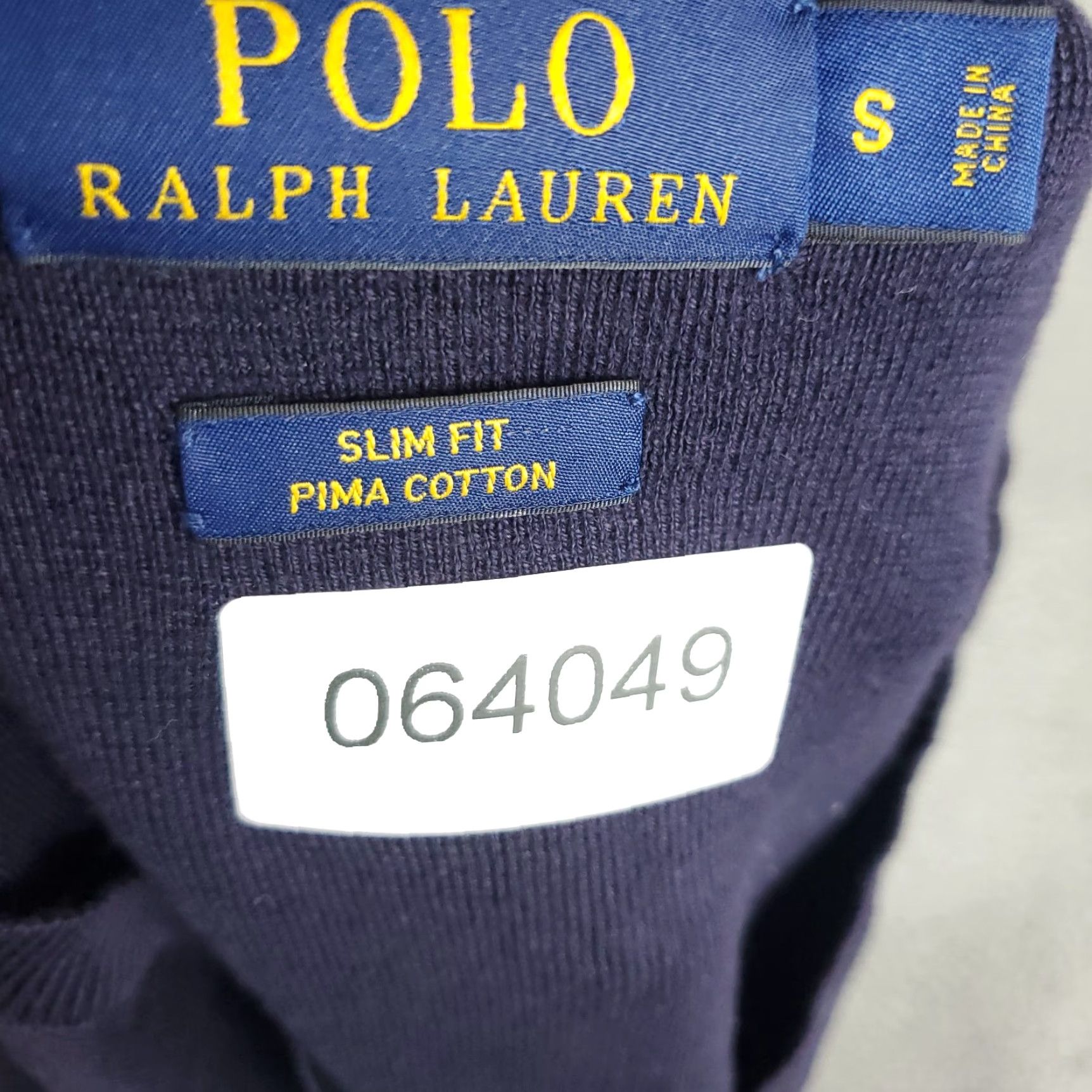 Polo Ralph Lauren Polo Ralph Lauren Sweater Mens Size Small Blue V-Neck Pullover Knit Casual Classic Size US S / EU 44-46 / 1 - 8 Thumbnail