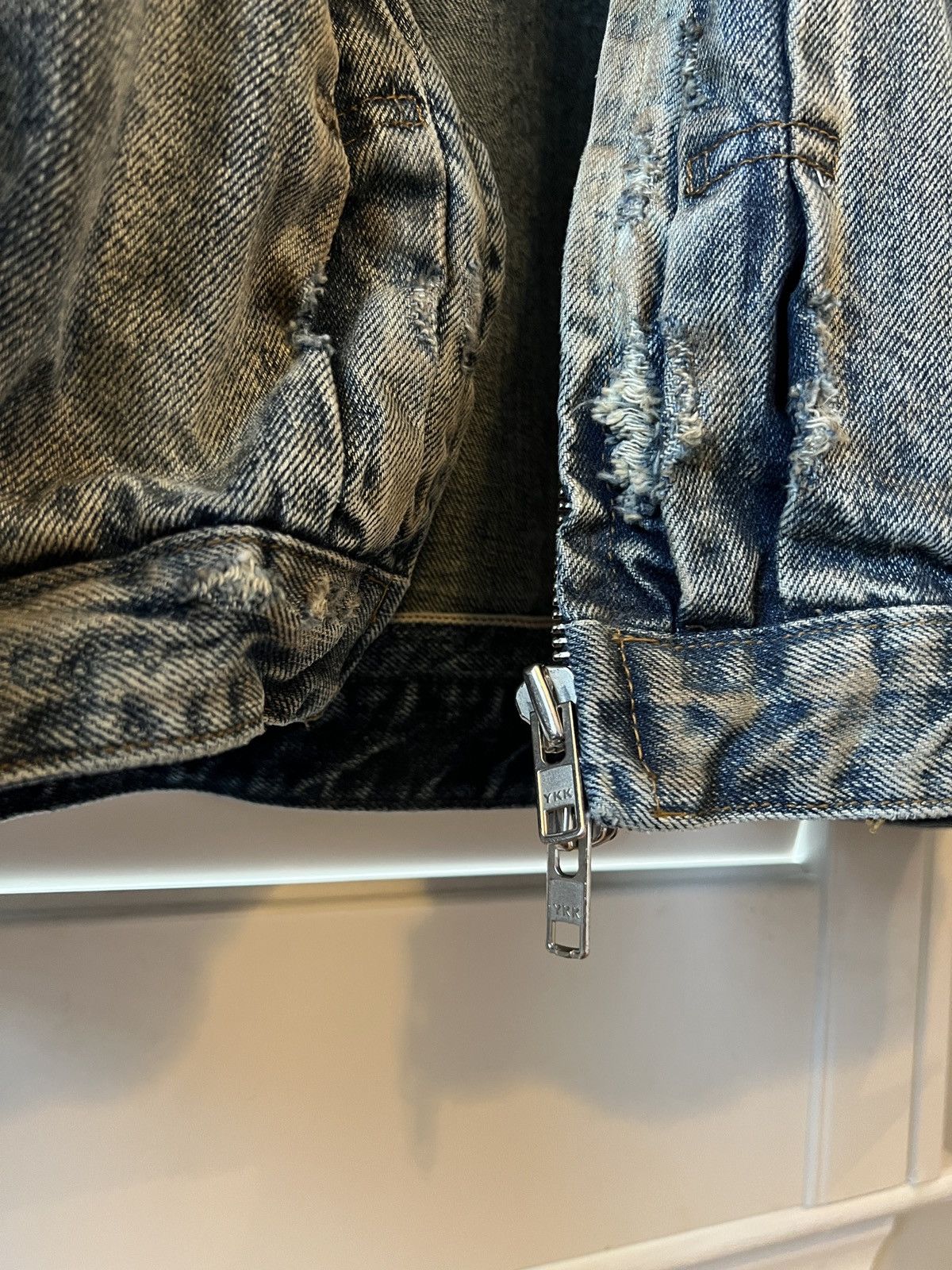 No Faith Studios No Faith Studios Japanese Dust Selvedge Trucker Jacket Size US S / EU 44-46 / 1 - 5 Thumbnail