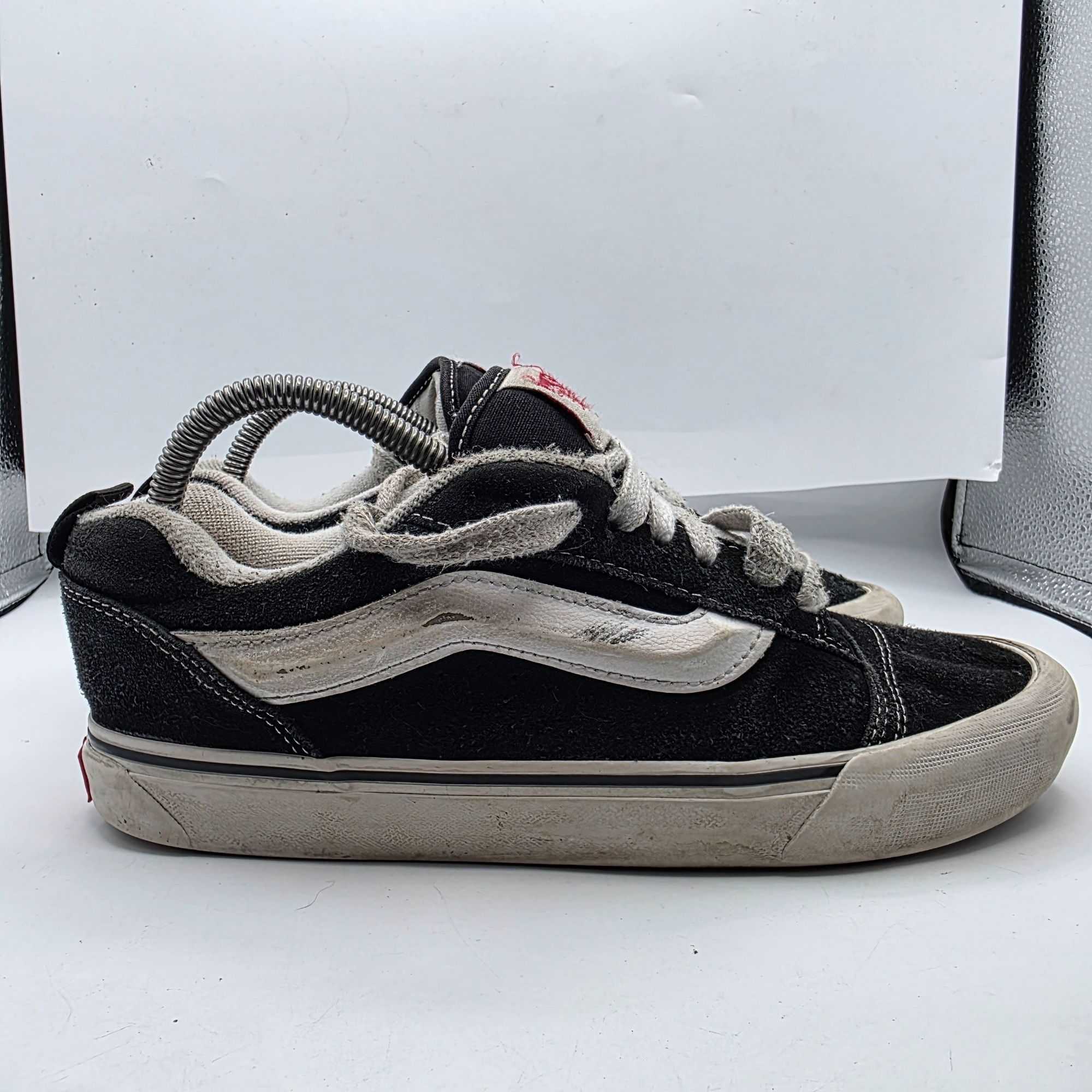 Vans Vans Knu Skool Mens Size 7.5 Black White Suede Chunky Skate Size US 7.5 / EU 40-41 - 12 Thumbnail