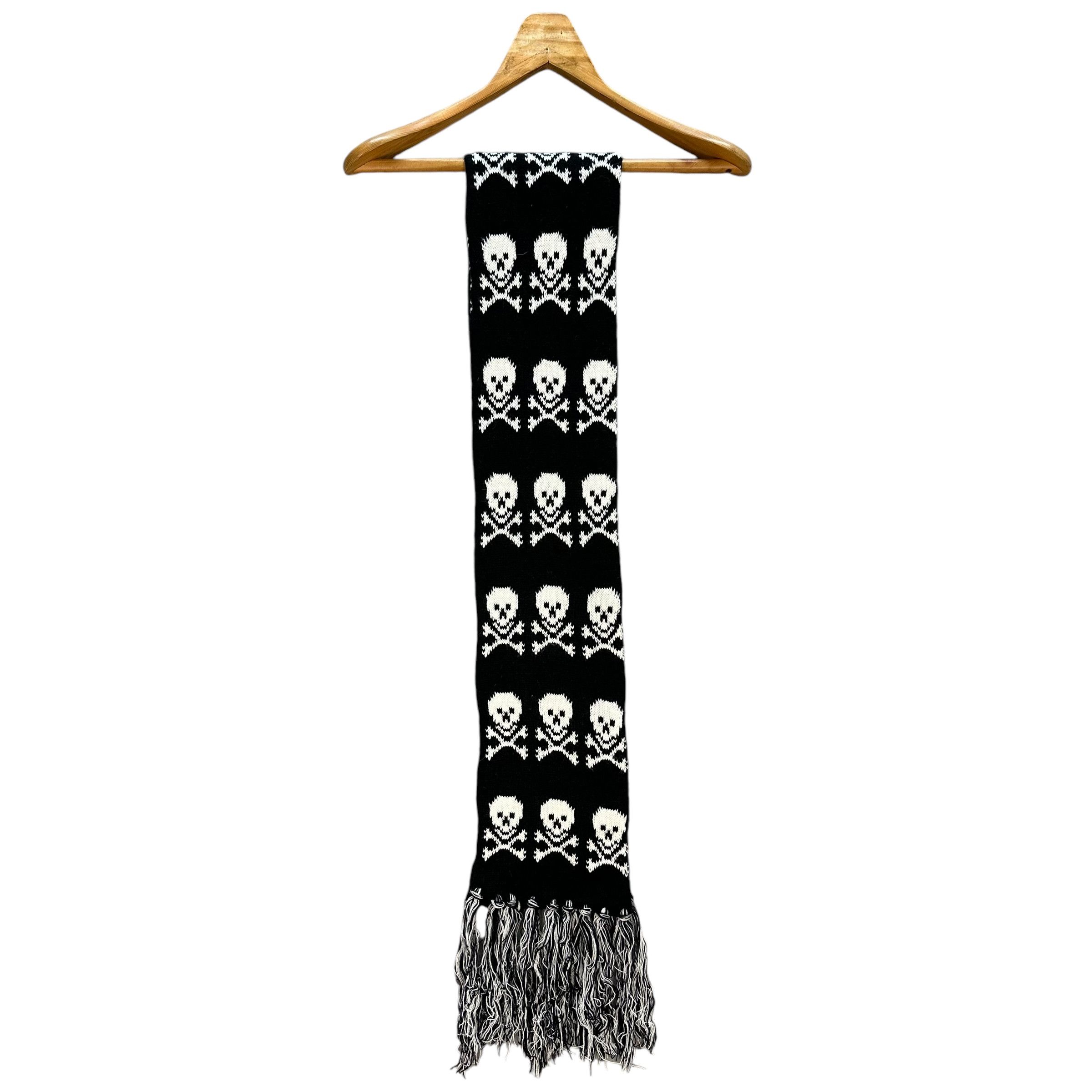 Japanese Brand Crossbone Skulls Muffler Neckwear Scarf #A68-1644 Size ONE SIZE - 3 Thumbnail