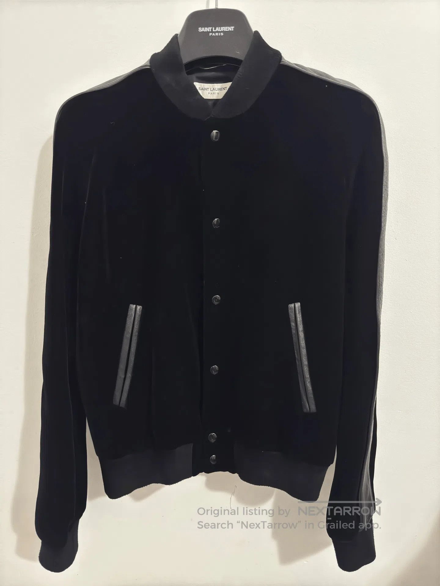 Saint Laurent Paris Saint Laurent Black Velvet Skull Jacket. Size US S / EU 44-46 / 1 - 1 Thumbnail