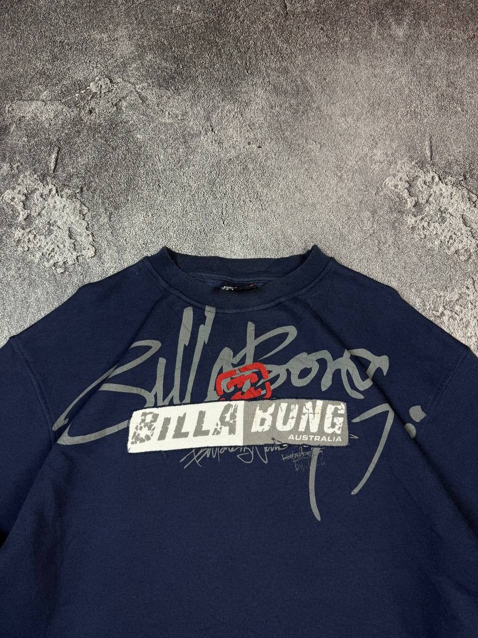 Billabong VTG 2000s Billabong Graphic Print Navy Sweatshirt Y2K Surf Size US L / EU 52-54 / 3 - 4 Thumbnail