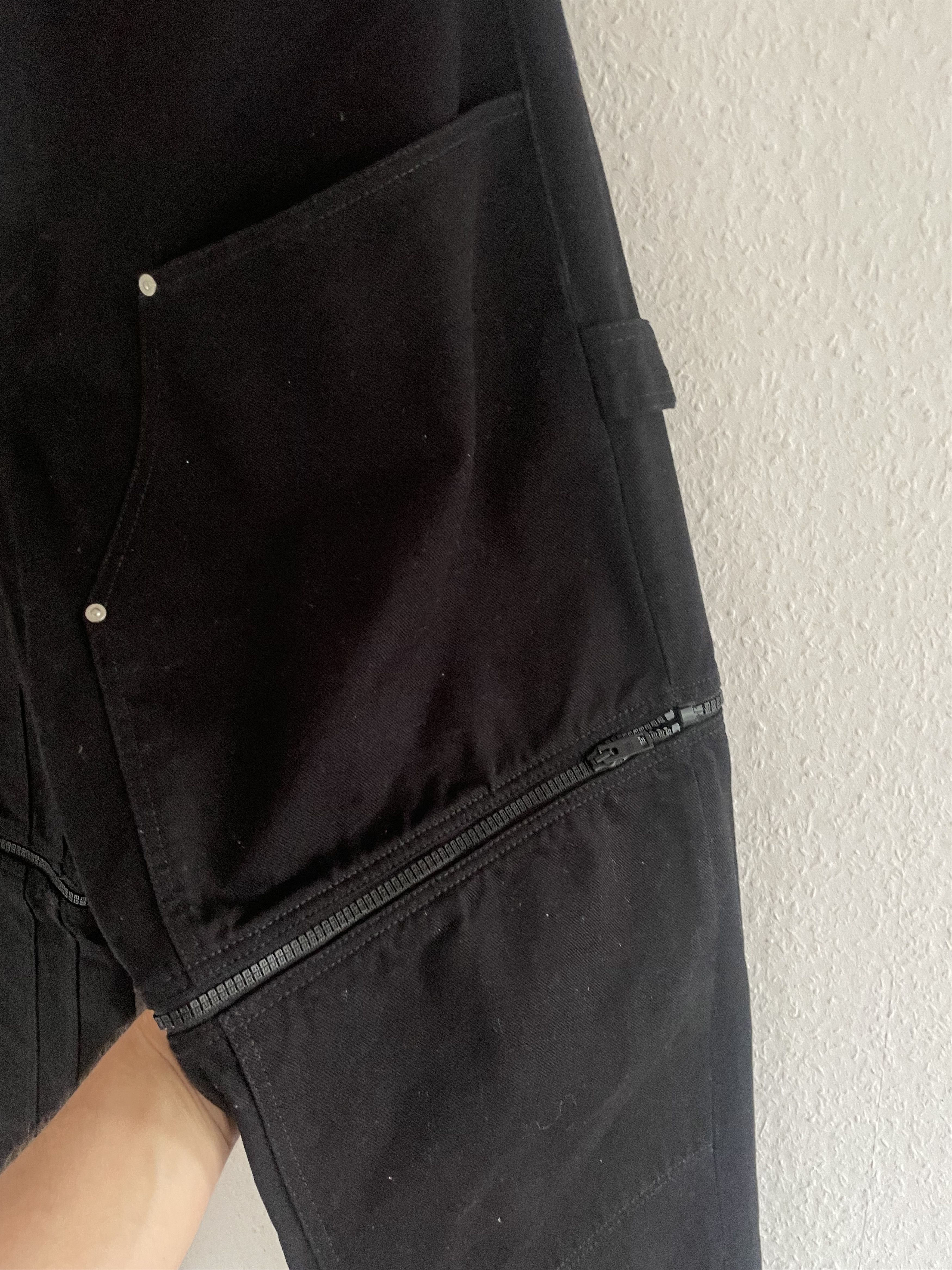 Givenchy Convertible Zip-Off Cargo Jeans Black Size US 34 / EU 50 - 4 Thumbnail