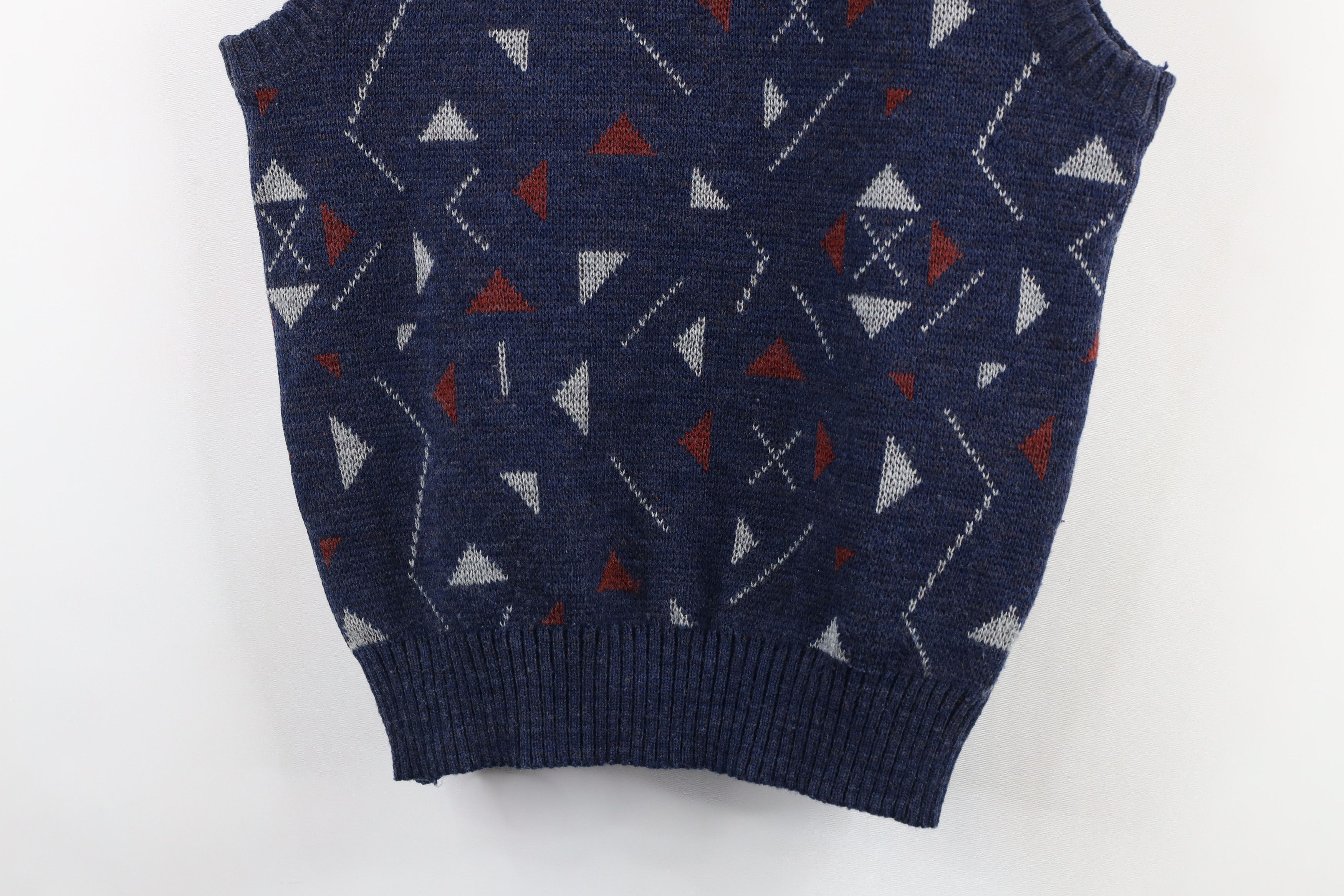Vintage Vintage 90s Streetwear Wool Blend Knit Sweater Vest Size US M / EU 48-50 / 2 - 10 Thumbnail