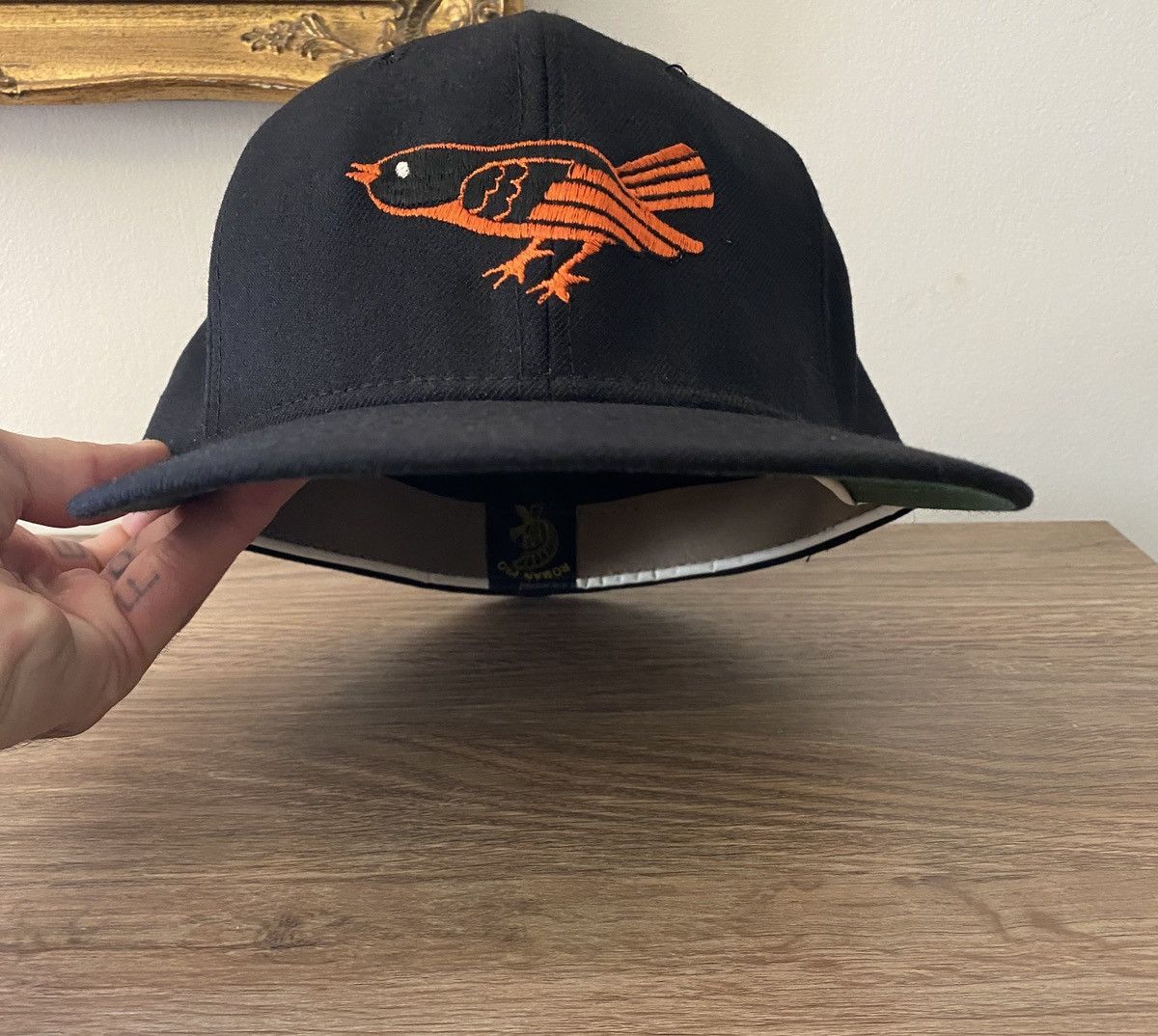 MLB Vintage 80’s Baltimore Orioles Roman Pro Fitted Hat 7 1/2 Size ONE SIZE - 5 Thumbnail