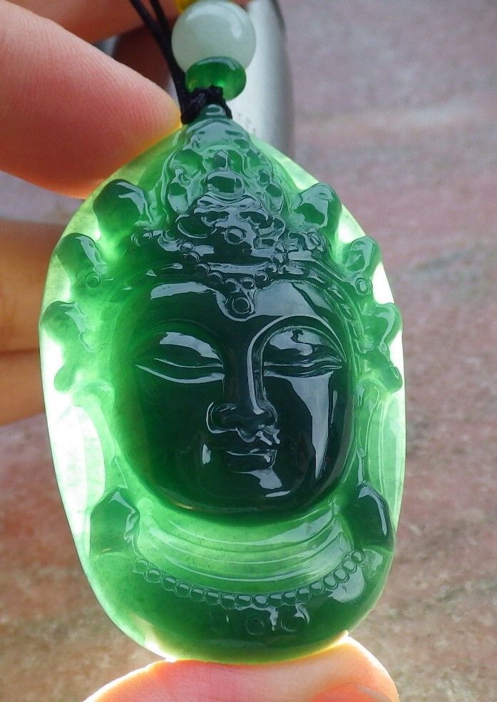 Other 106871 VS Certified Jadeite Jade Green Kwan Yin Pendant Size ONE SIZE - 5 Thumbnail