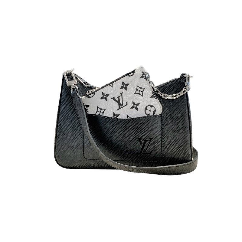 image of Louis Vuitton Marelle Noir Epi Leather Shoulder Bag Black, Women's